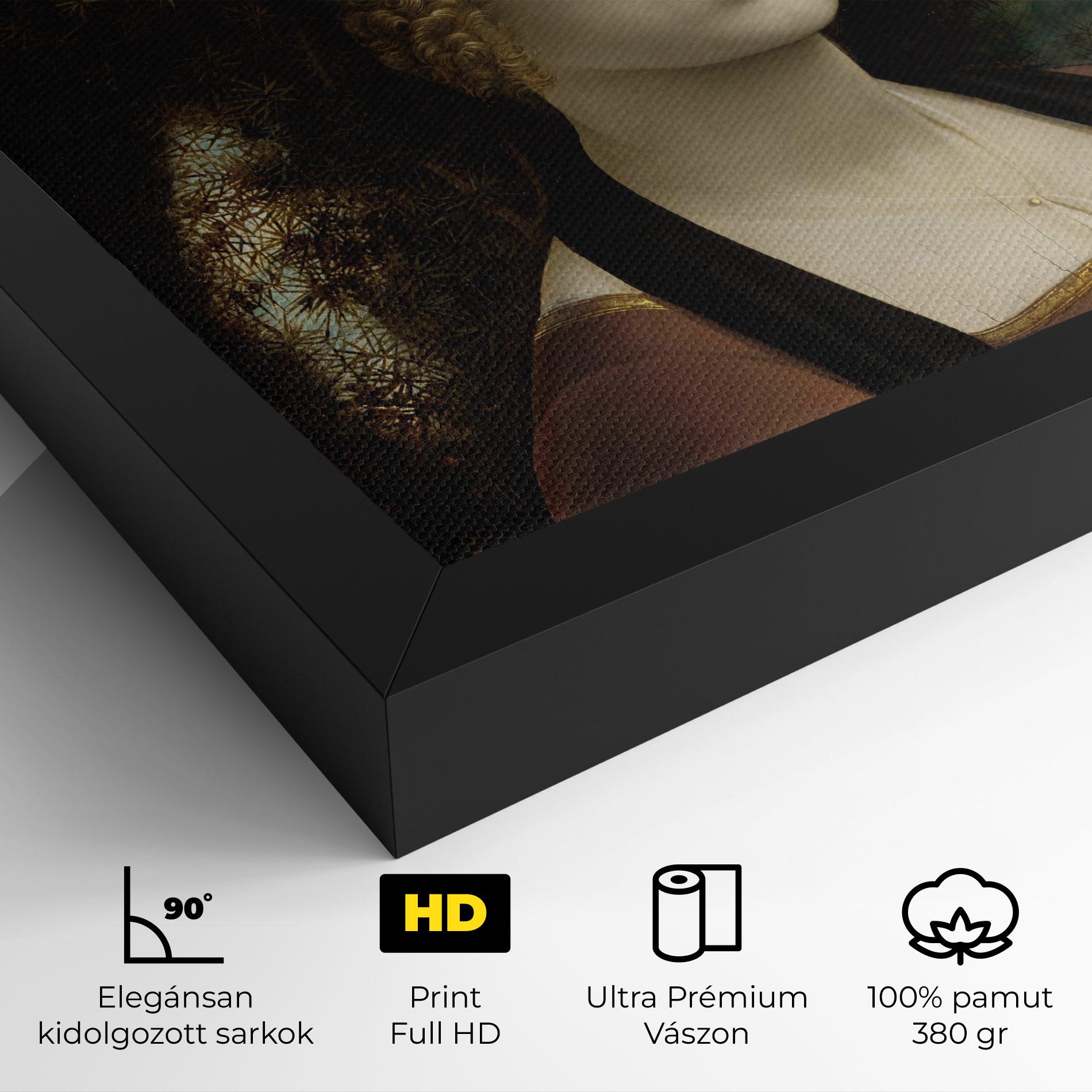 Vászonkép Leonardo Da Vinci Ginevra De Benci mockup 4