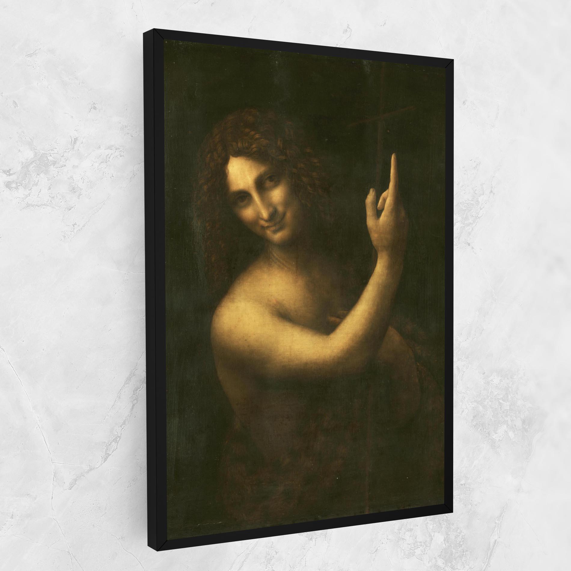 Vászonkép Seonardo Da Vinci Saint John The Baptist mockup 1
