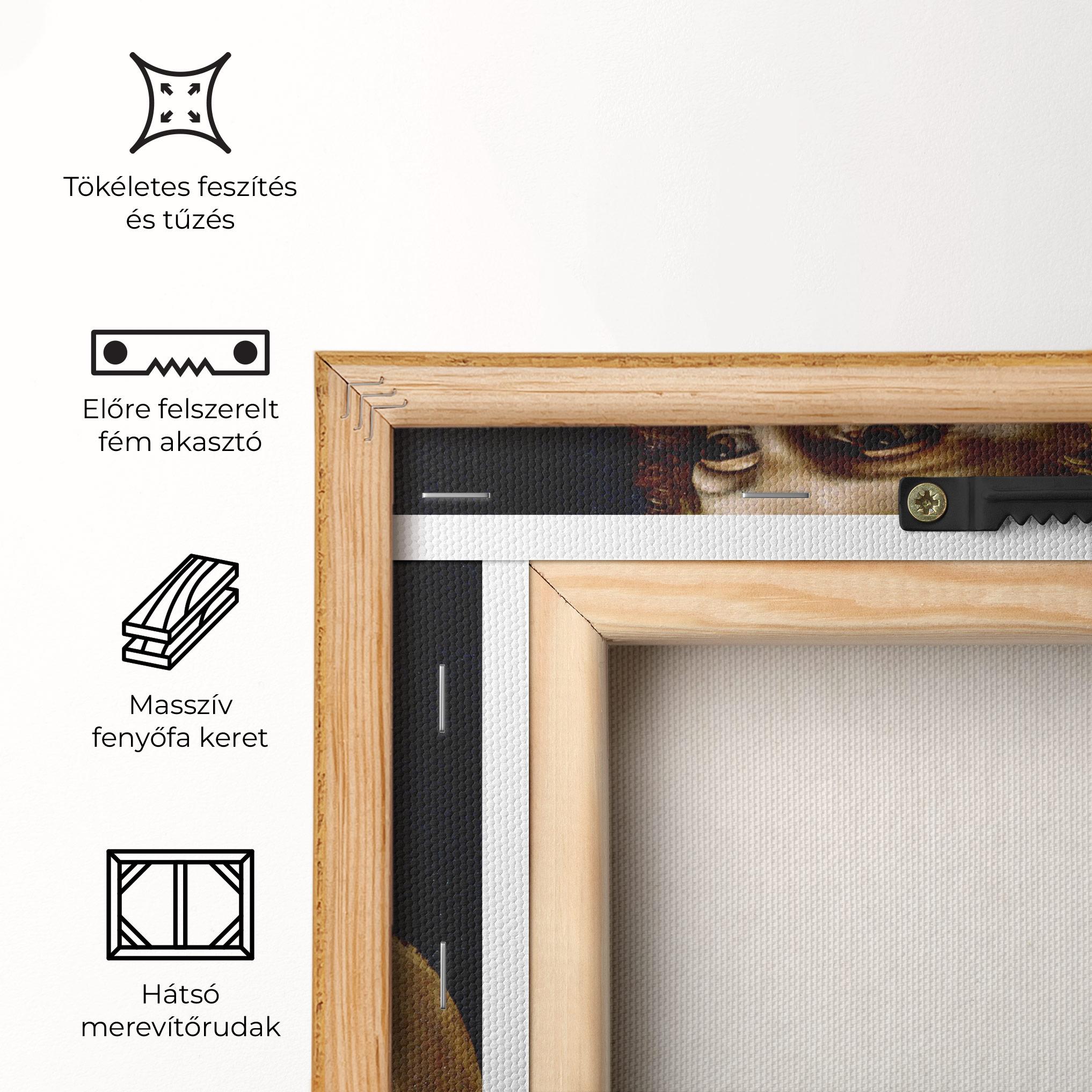 Vászonkép Leonardo Da Vinci's The Portrait Of A Musician mockup 5