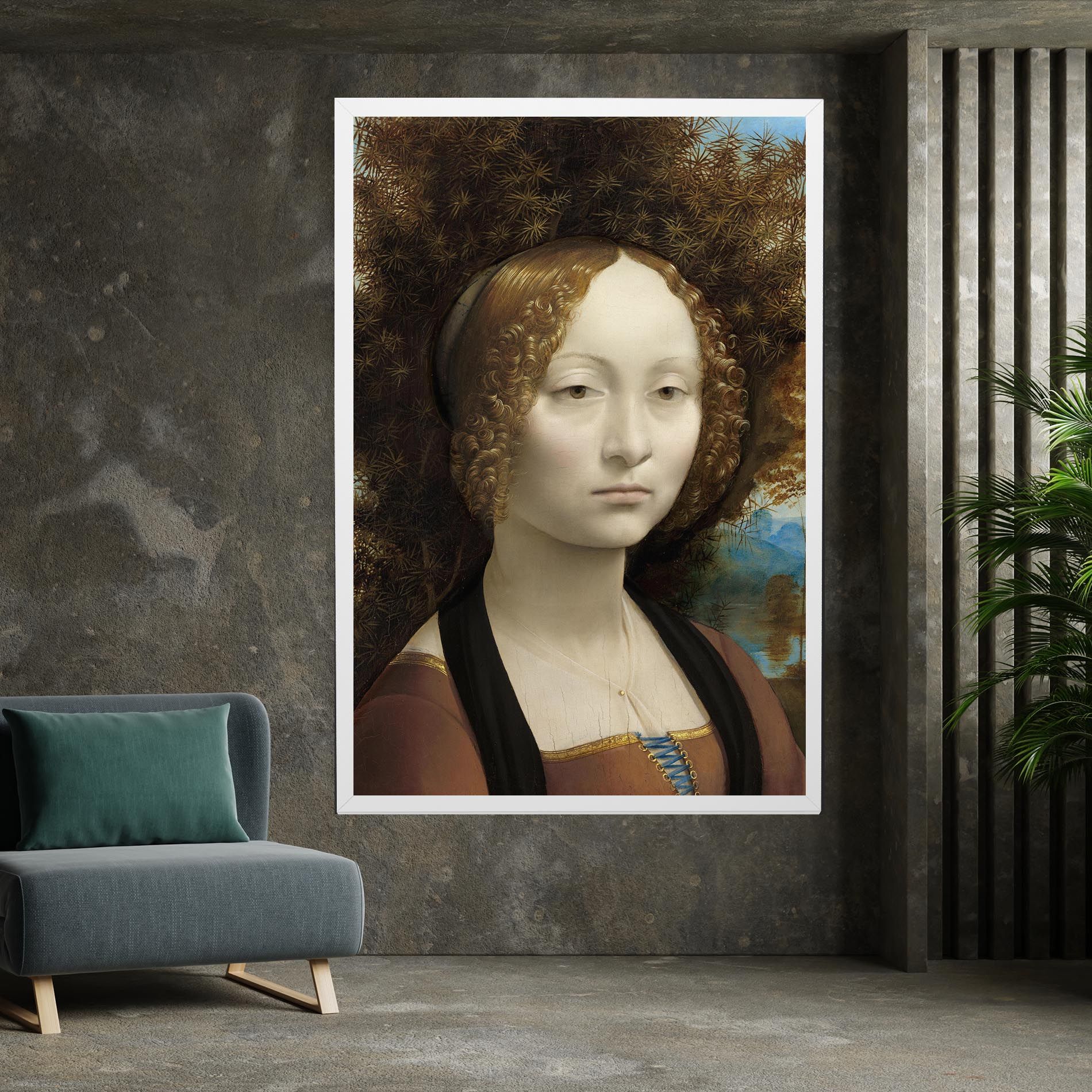 Leonardo Da Vinci Ginevra De Benci mockup 7