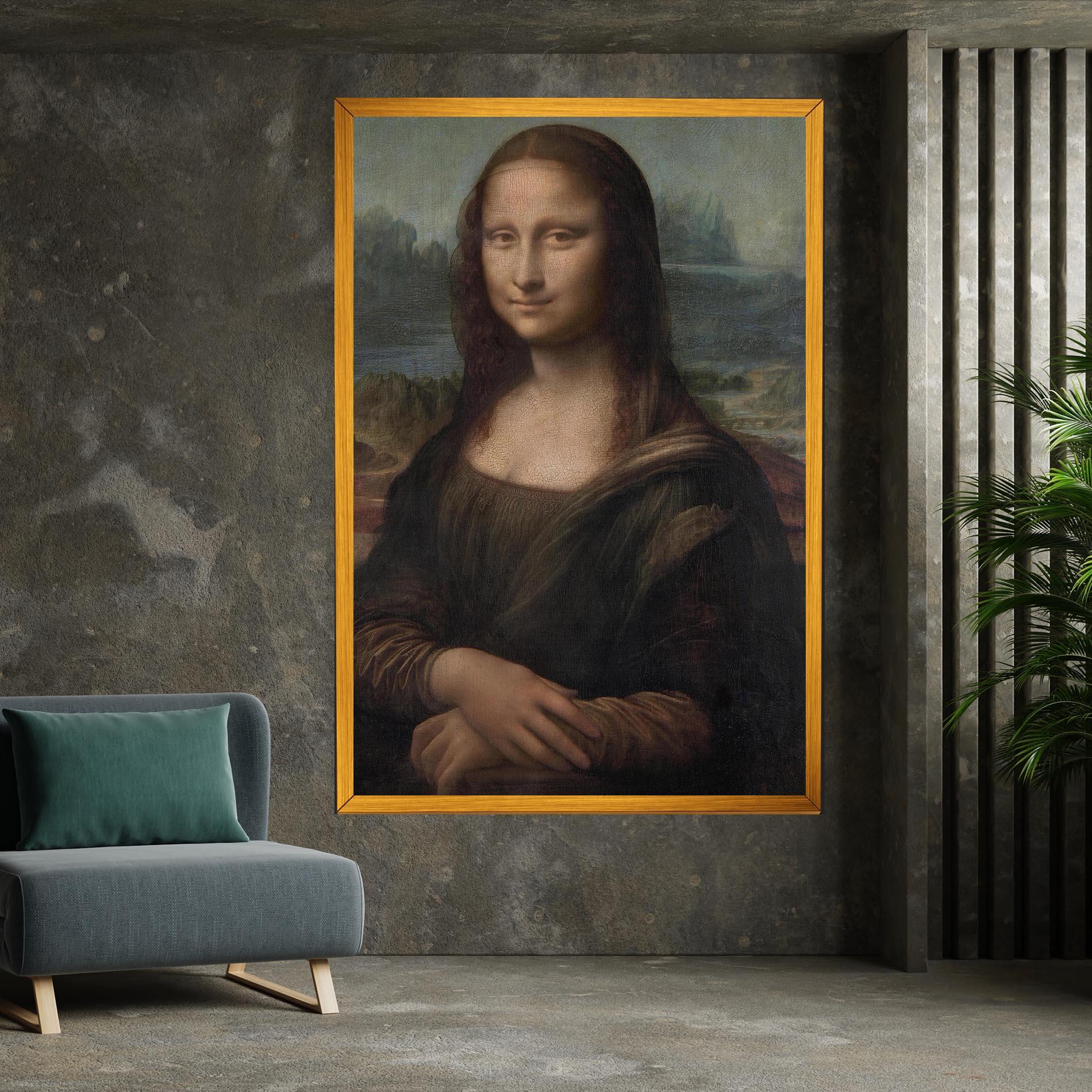 Vászonkép Mona Lisa By Leonardo Da Vinci mockup 7