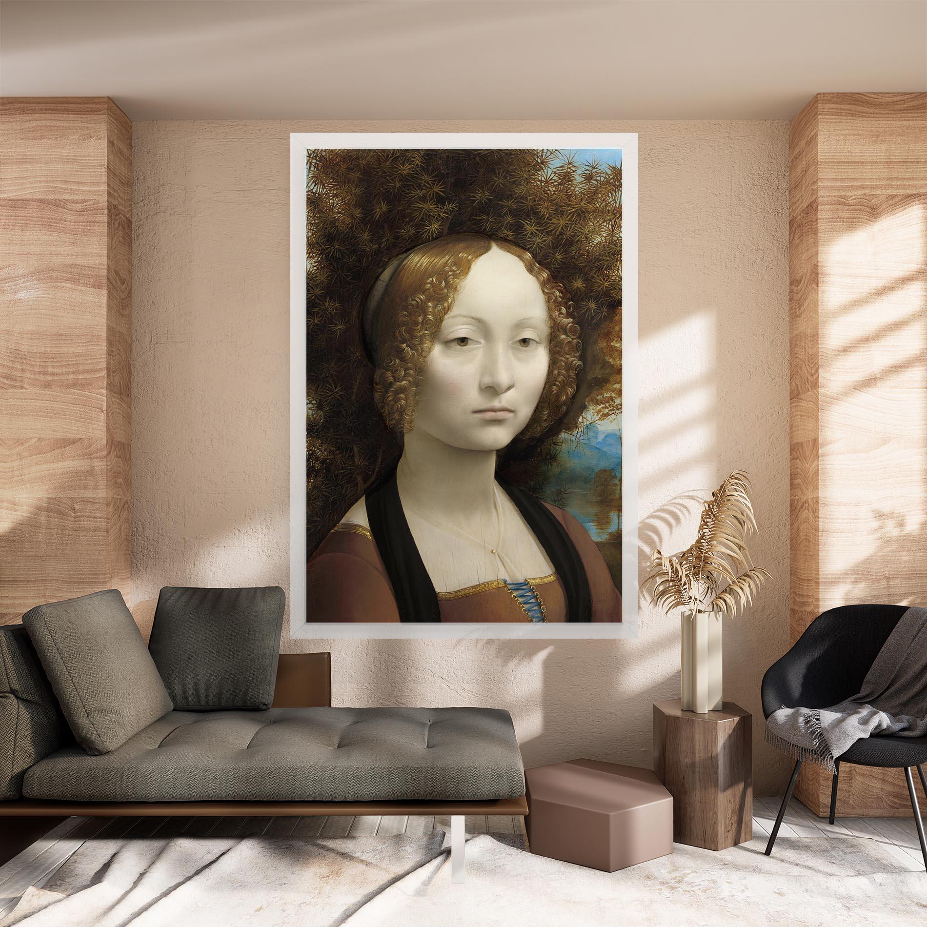 Vászonkép Leonardo Da Vinci Ginevra De Benci mockup 8