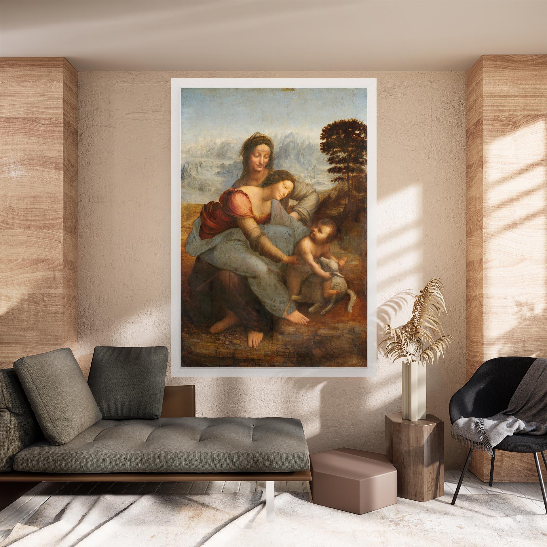 Vászonkép Leonardo Da Vinci Virgin And Child With St Anne mockup 8