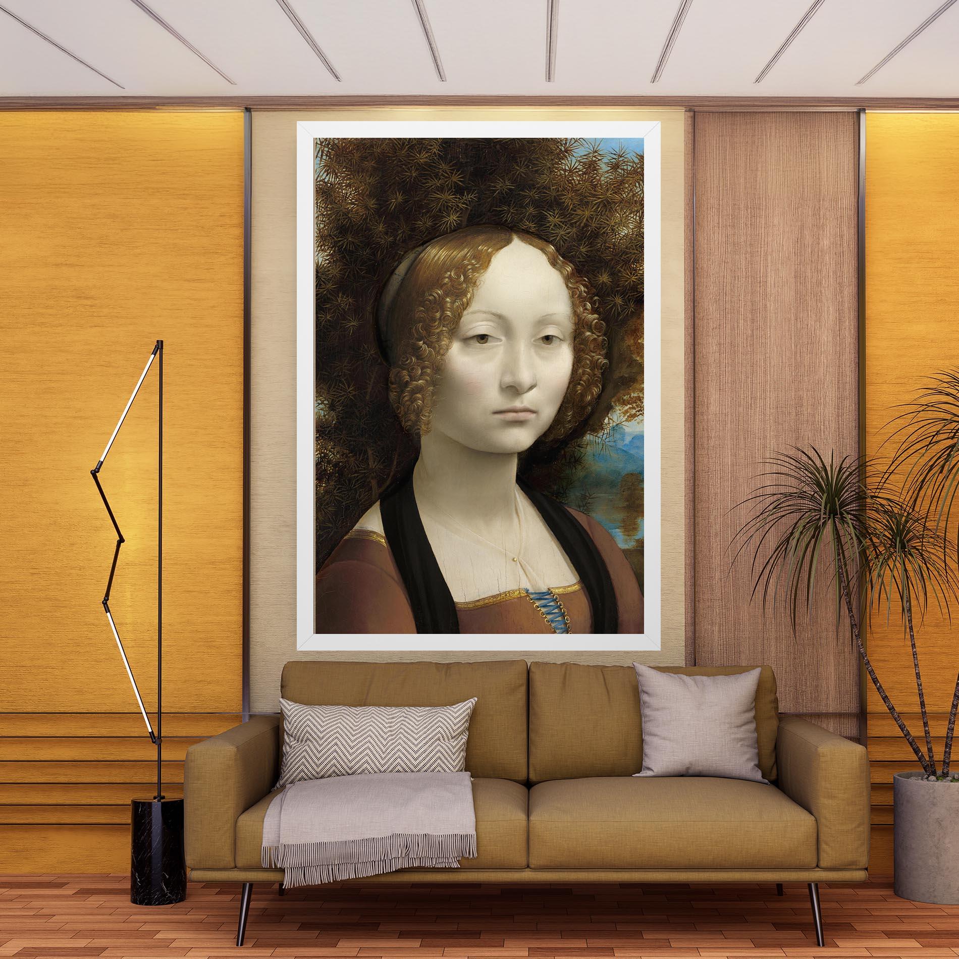 Vászonkép Leonardo Da Vinci Ginevra De Benci mockup 9
