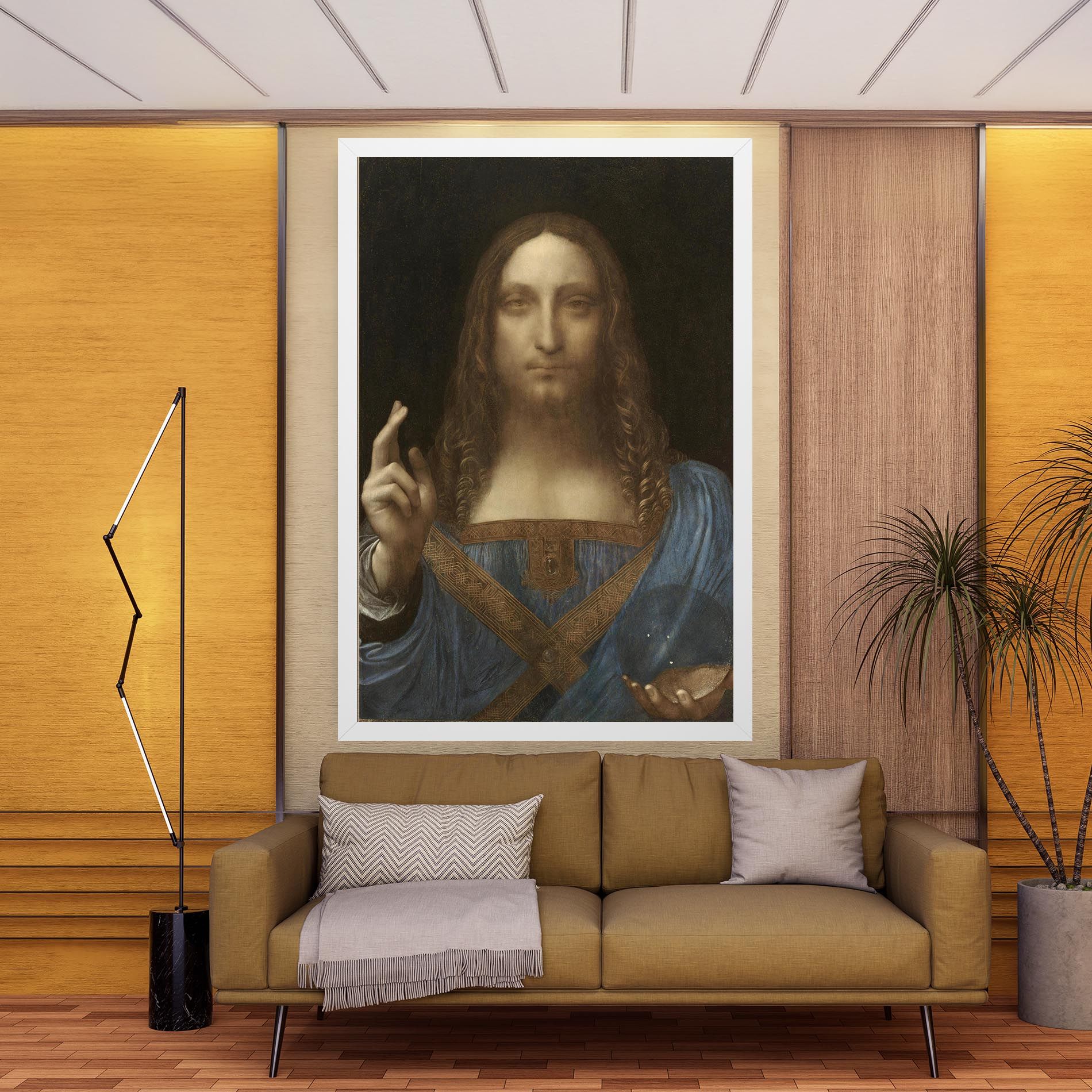 Leonardo Da Vinci Salvator Mundi mockup 9