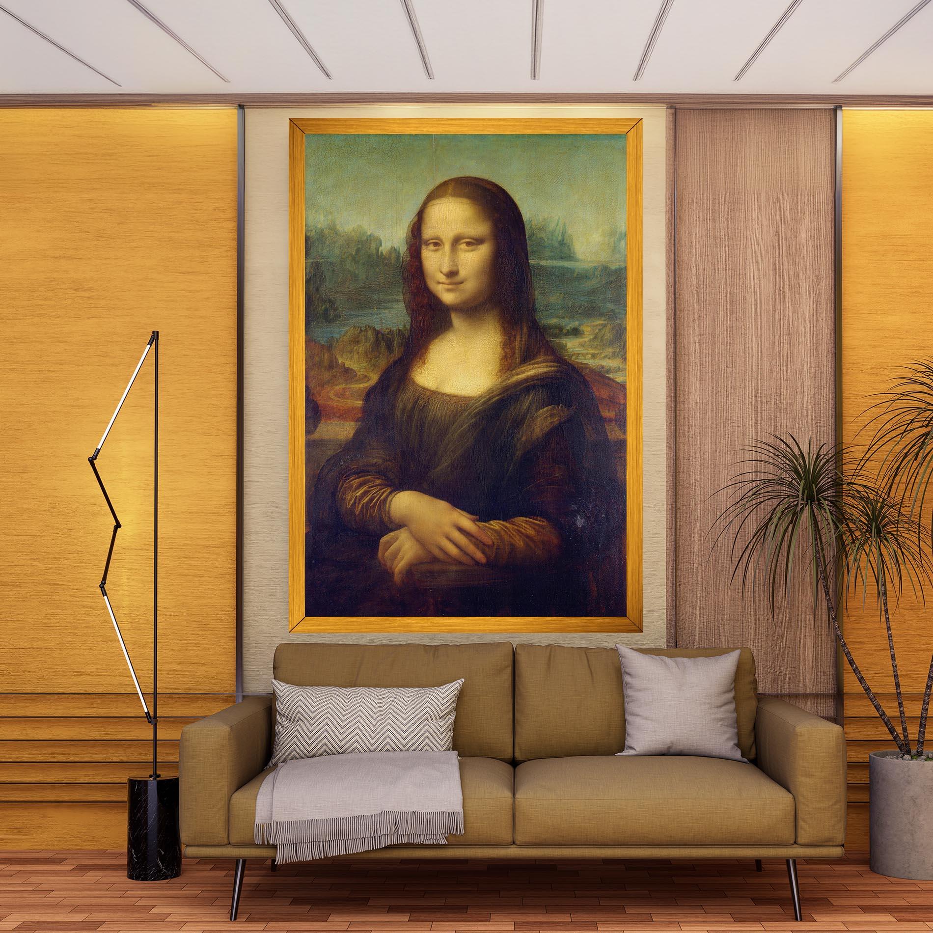 Vászonkép Gioconda By Leonardo Da Vinci mockup 9