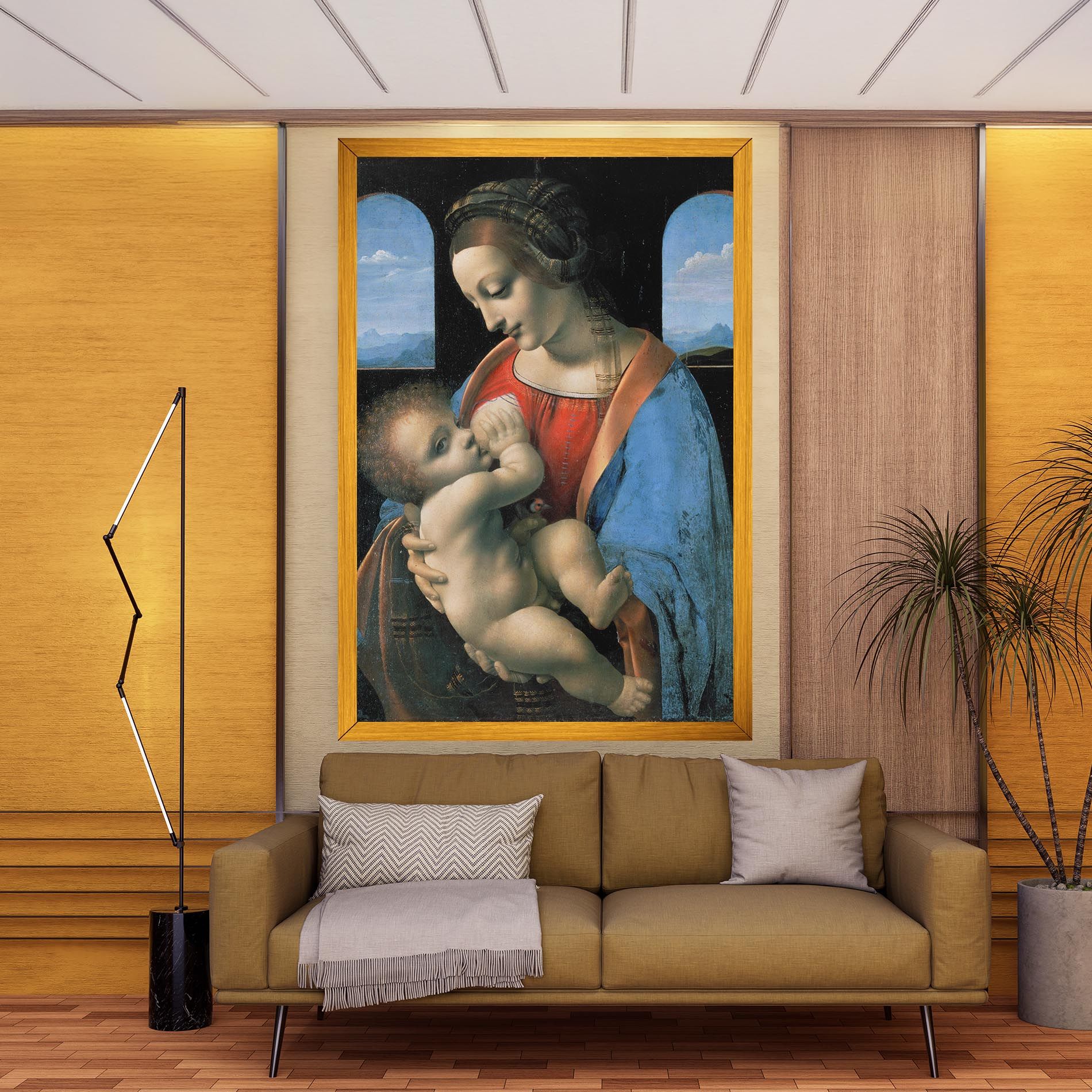 Leonardo Da Vinci Attributed Madonna Litta mockup 9