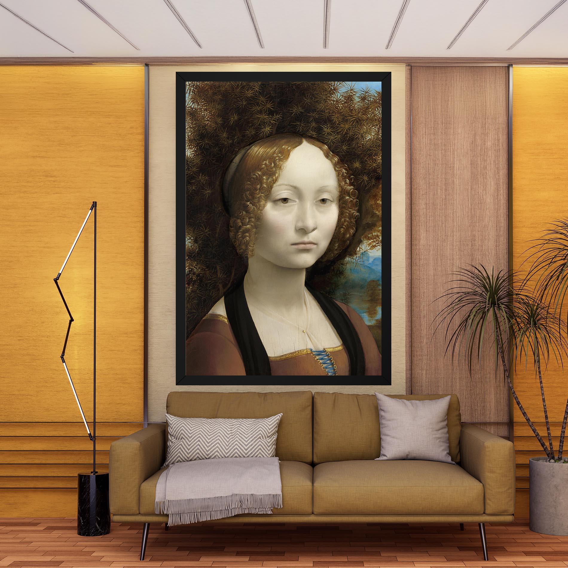 Vászonkép Leonardo Da Vinci Ginevra De Benci mockup 9