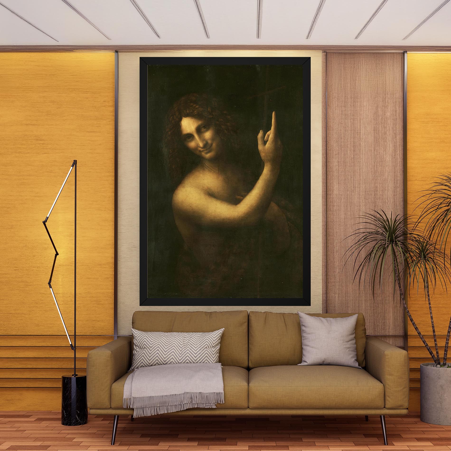 Seonardo Da Vinci Saint John The Baptist mockup 9