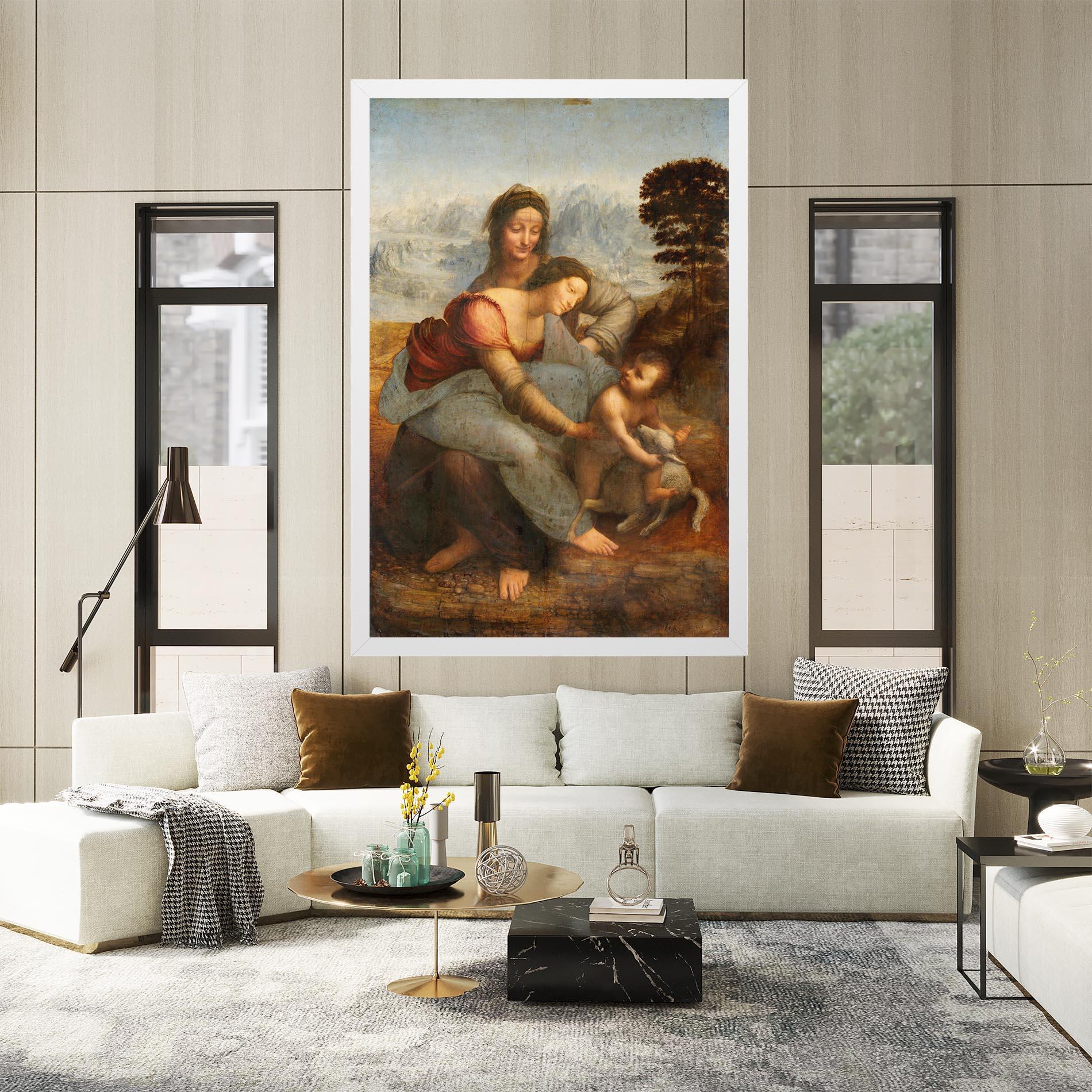 Vászonkép Leonardo Da Vinci Virgin And Child With St Anne mockup 2