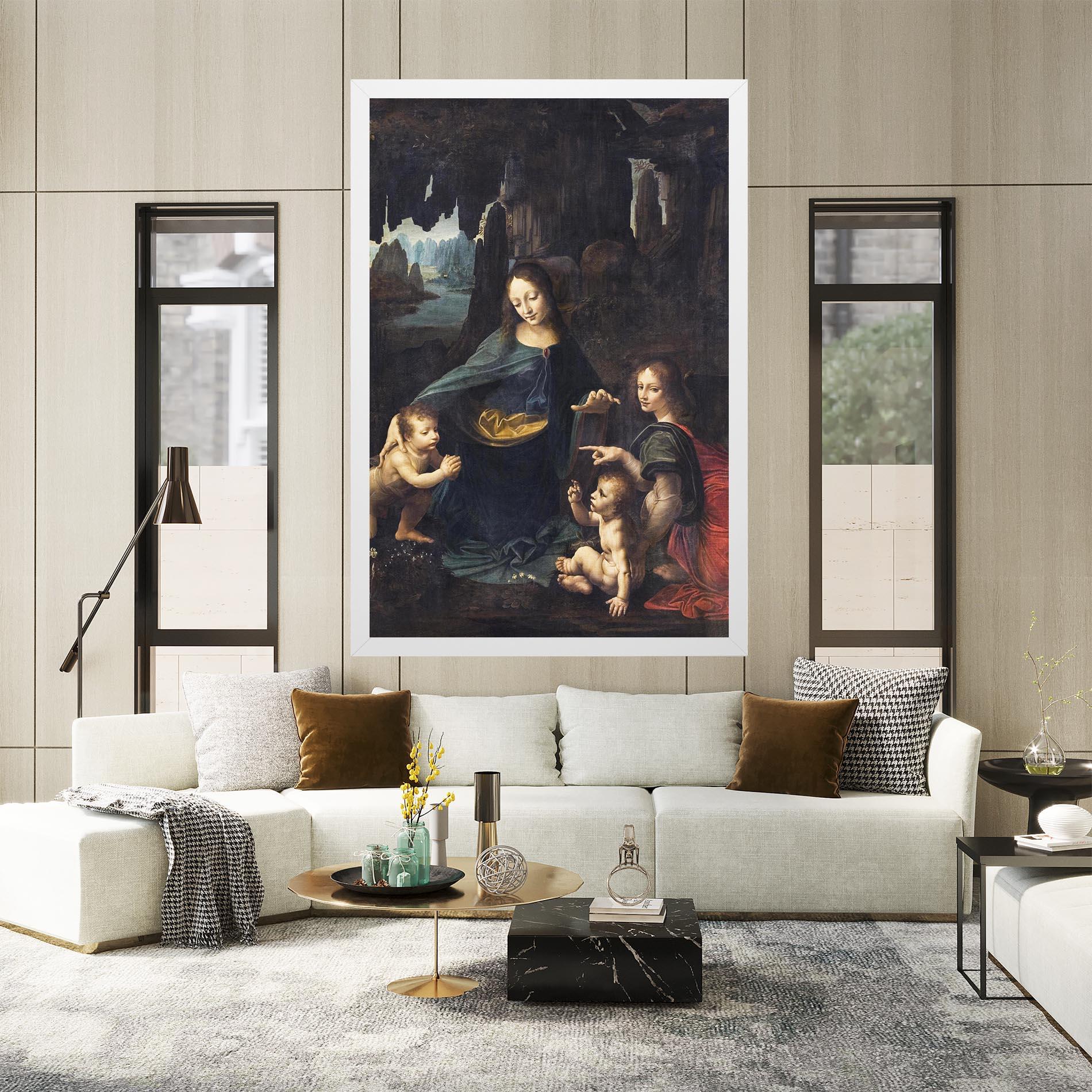 Vászonkép The Virgin Of The Rocks Leonardo Da Vinci mockup 2