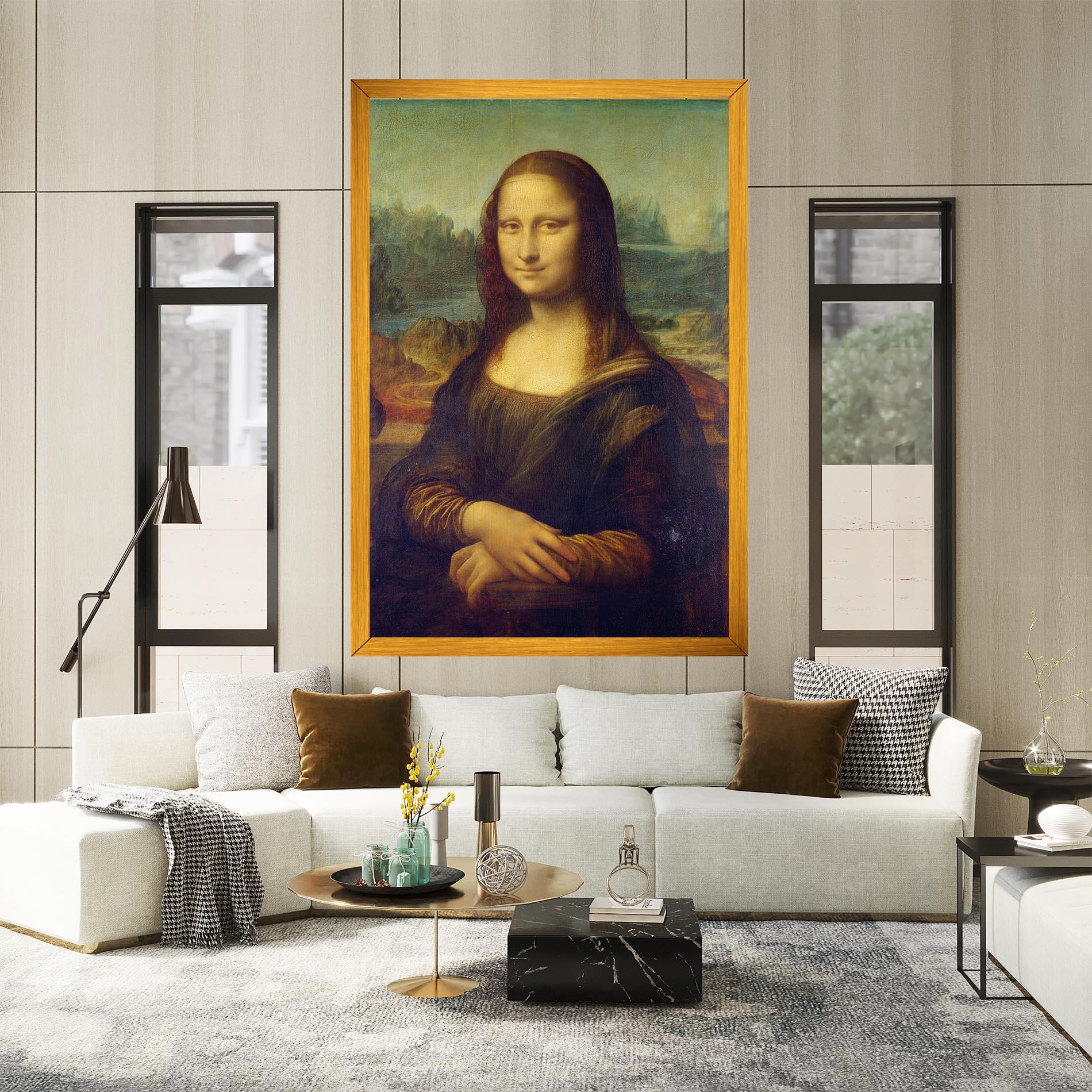 Vászonkép Gioconda By Leonardo Da Vinci mockup 2