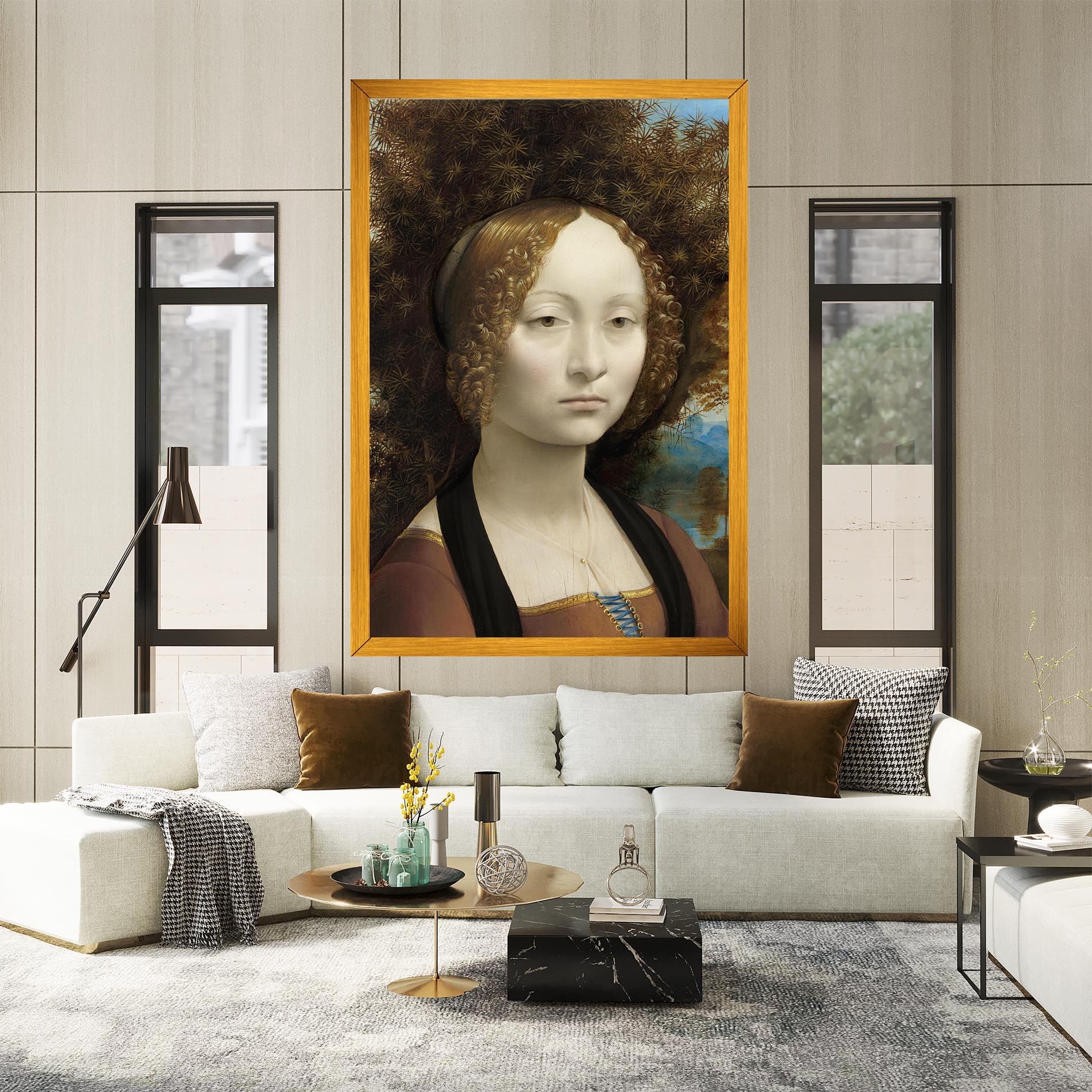 Leonardo Da Vinci Ginevra De Benci mockup 2