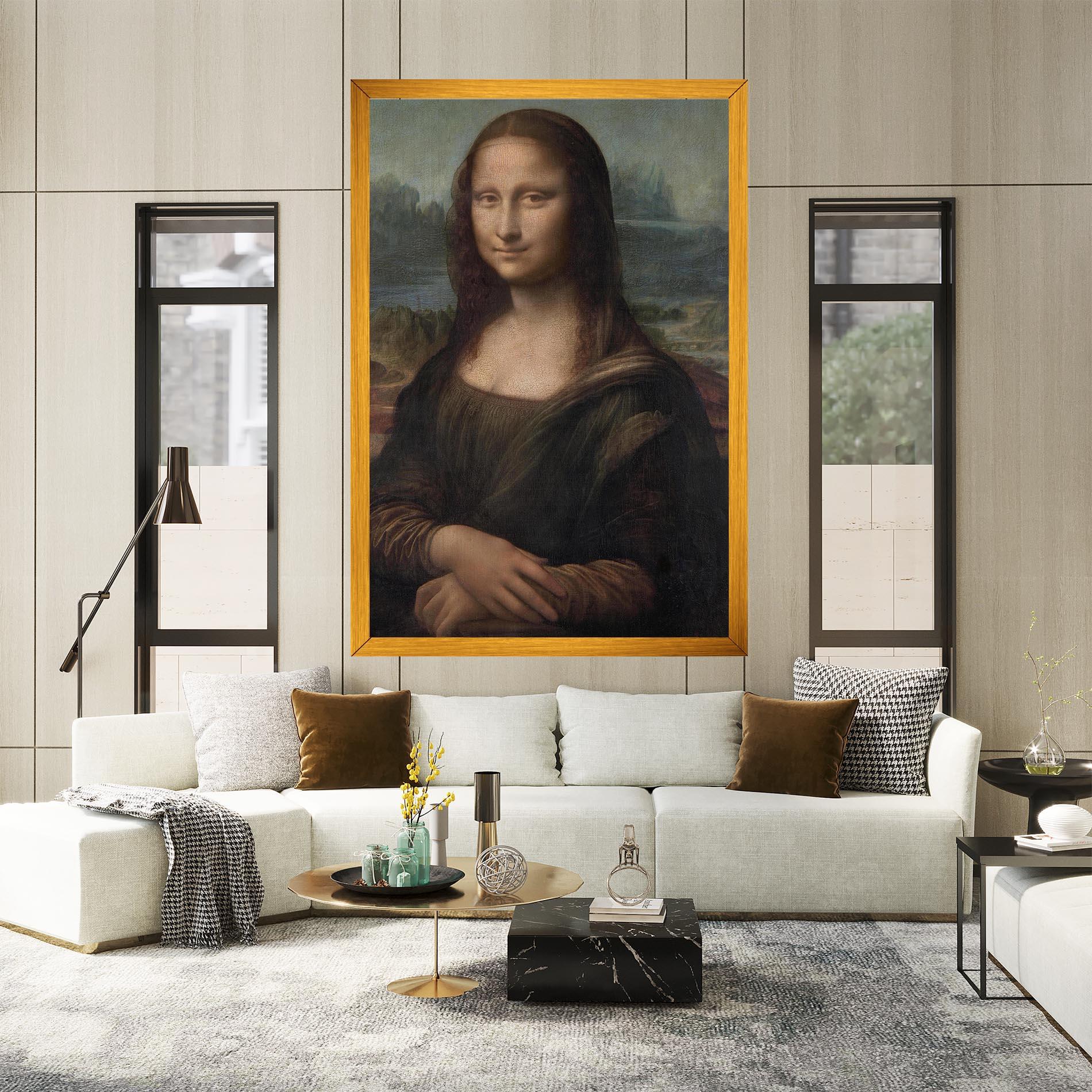 Vászonkép Mona Lisa By Leonardo Da Vinci mockup 2