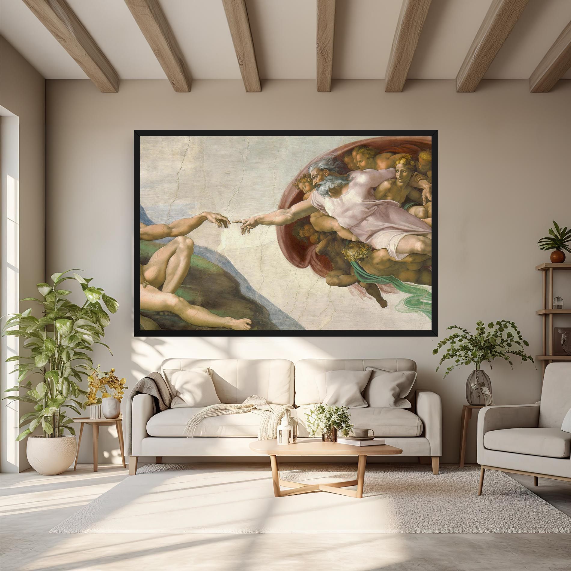 The Creation Of Adam mockup 6