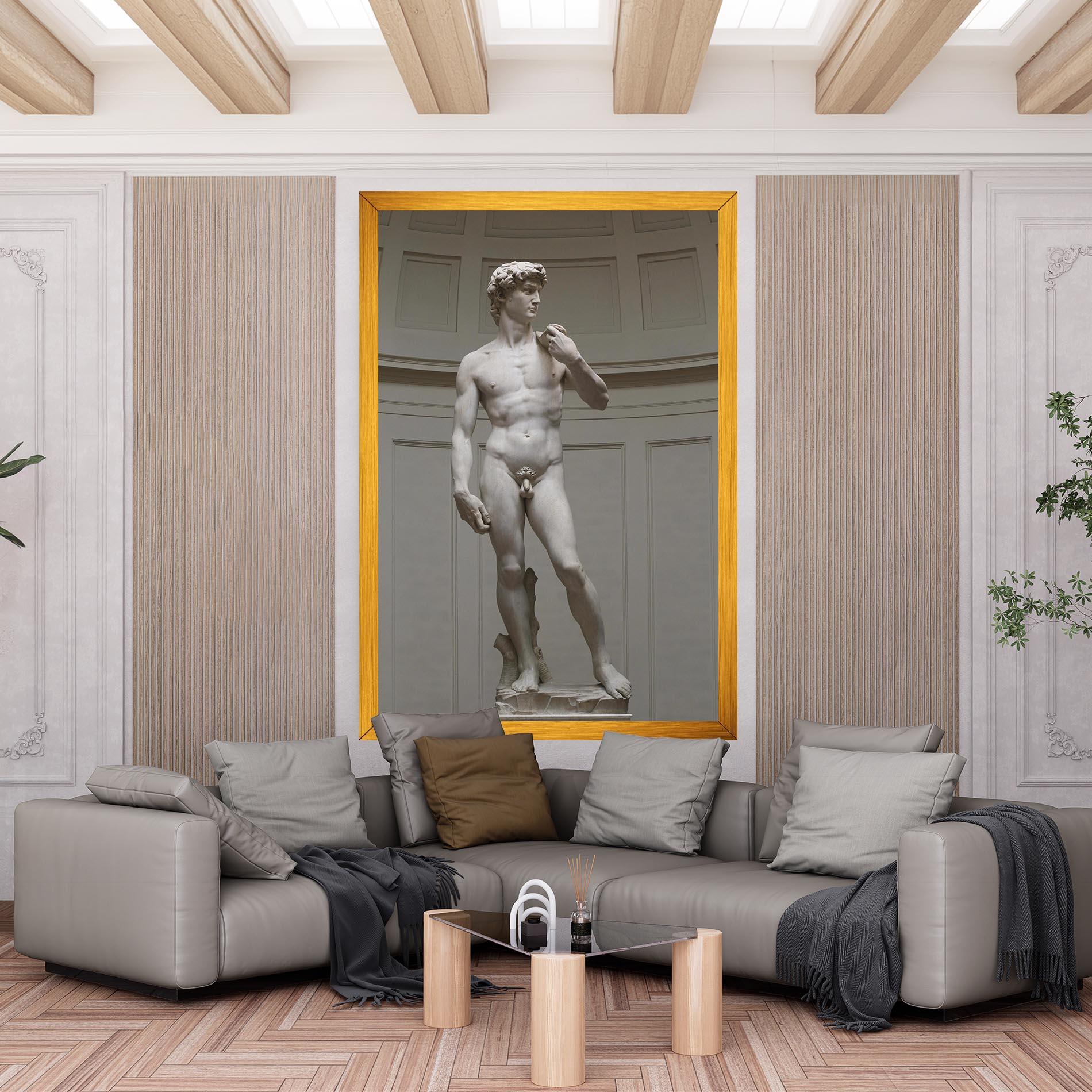 Vászonkép Michelangelo Statue mockup 6