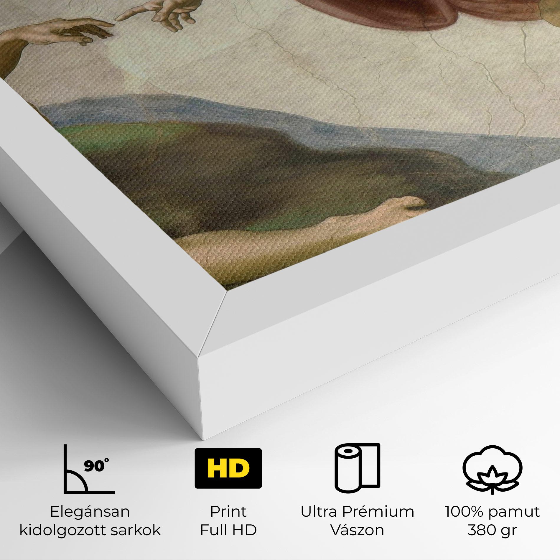 Vászonkép The Creation Of Adam mockup 4