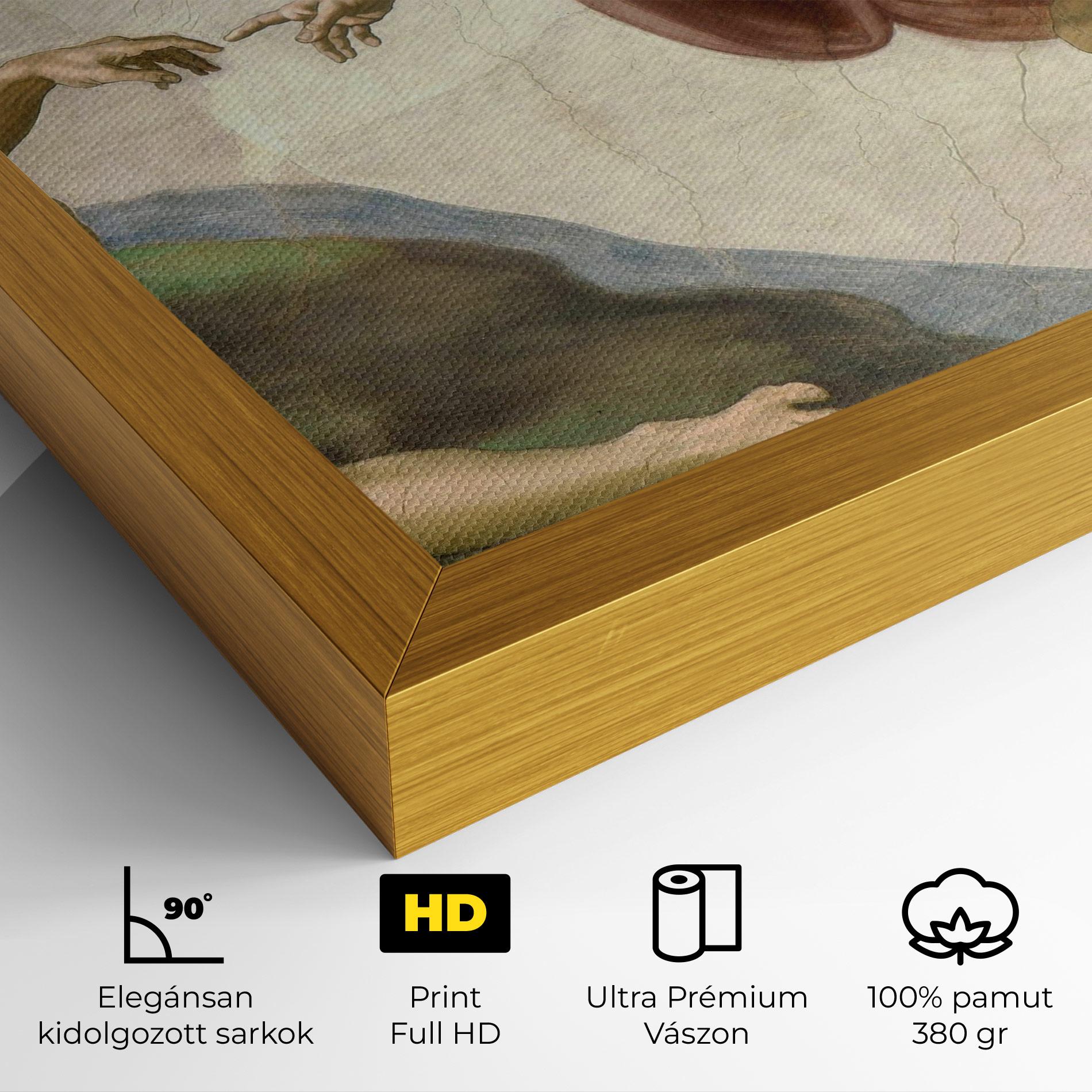 Vászonkép The Creation Of Adam mockup 4