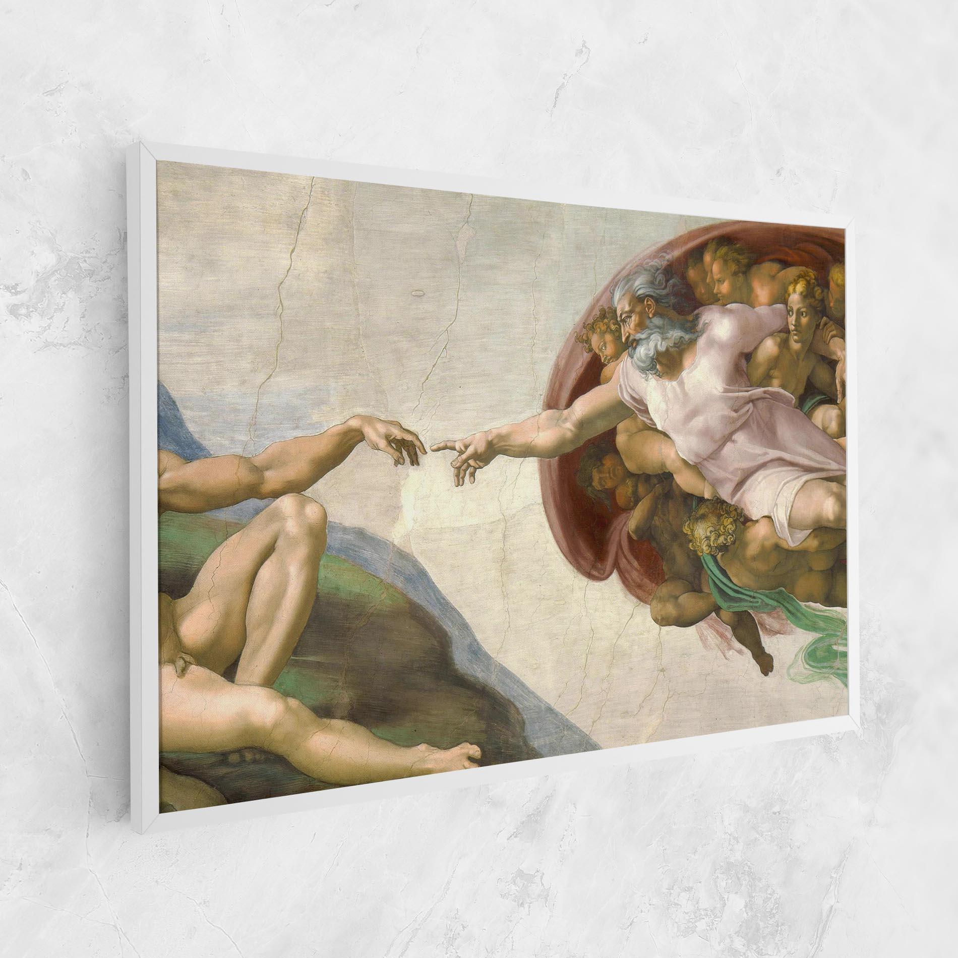 Vászonkép The Creation Of Adam mockup 1
