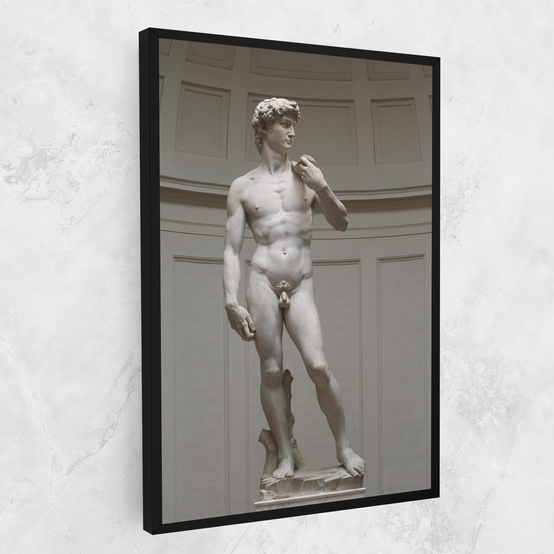 Vászonkép Michelangelo Statue mockup 1