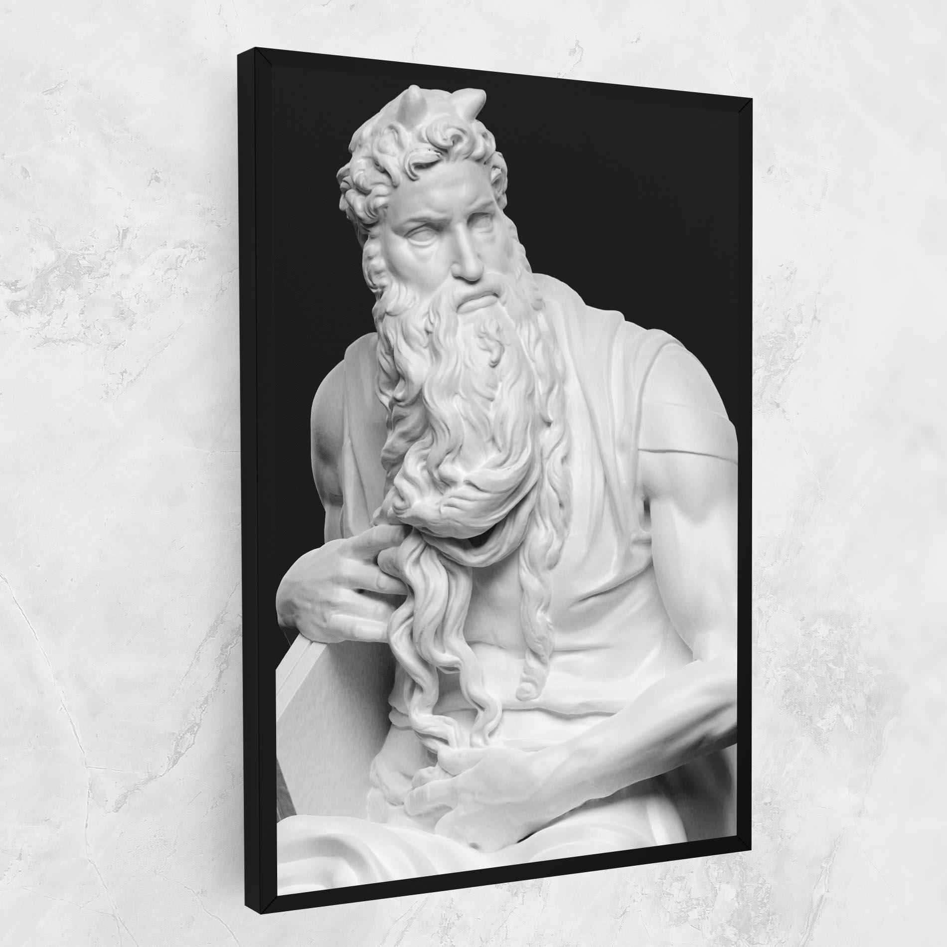 Vászonkép Moses Statue mockup 1