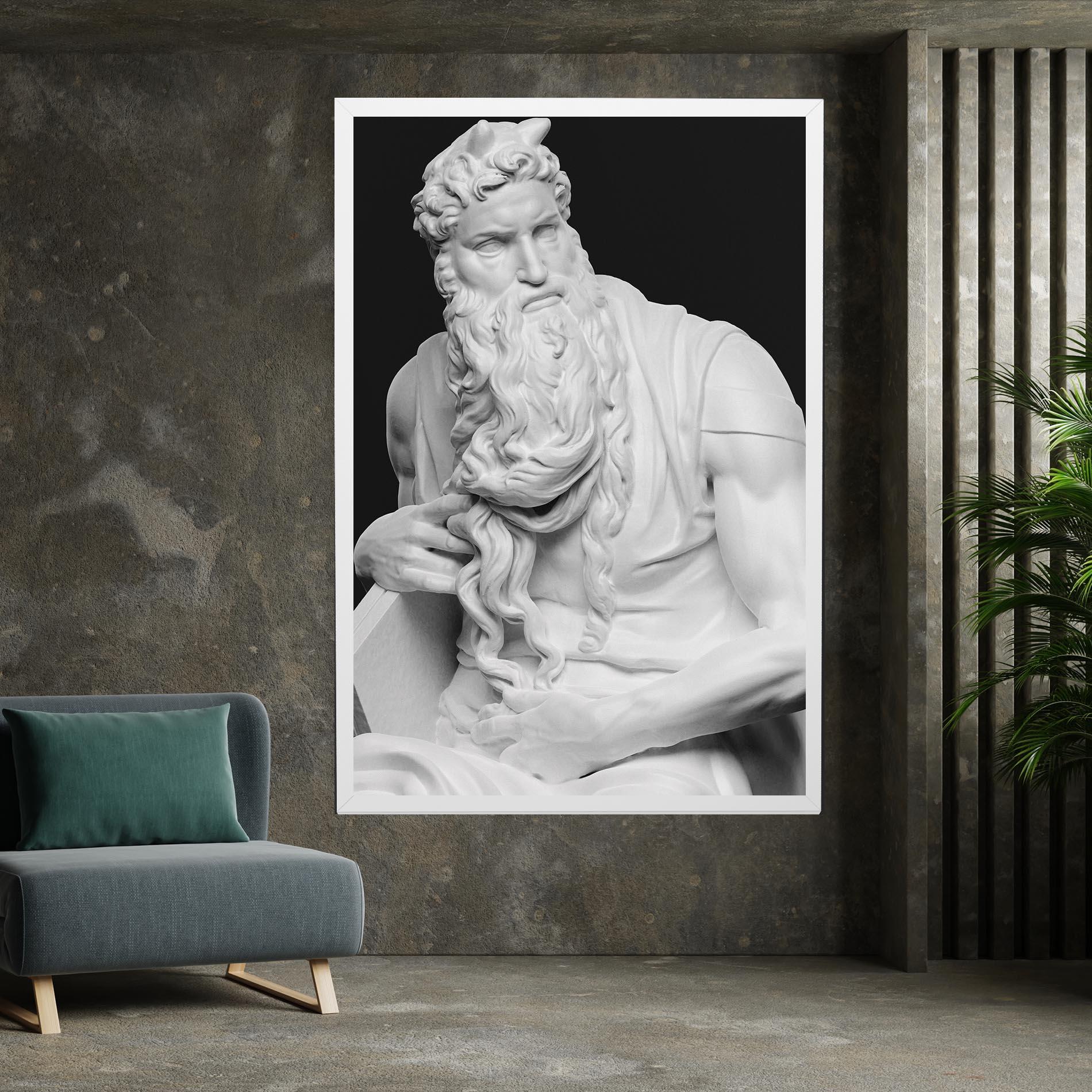 Vászonkép Moses Statue mockup 7