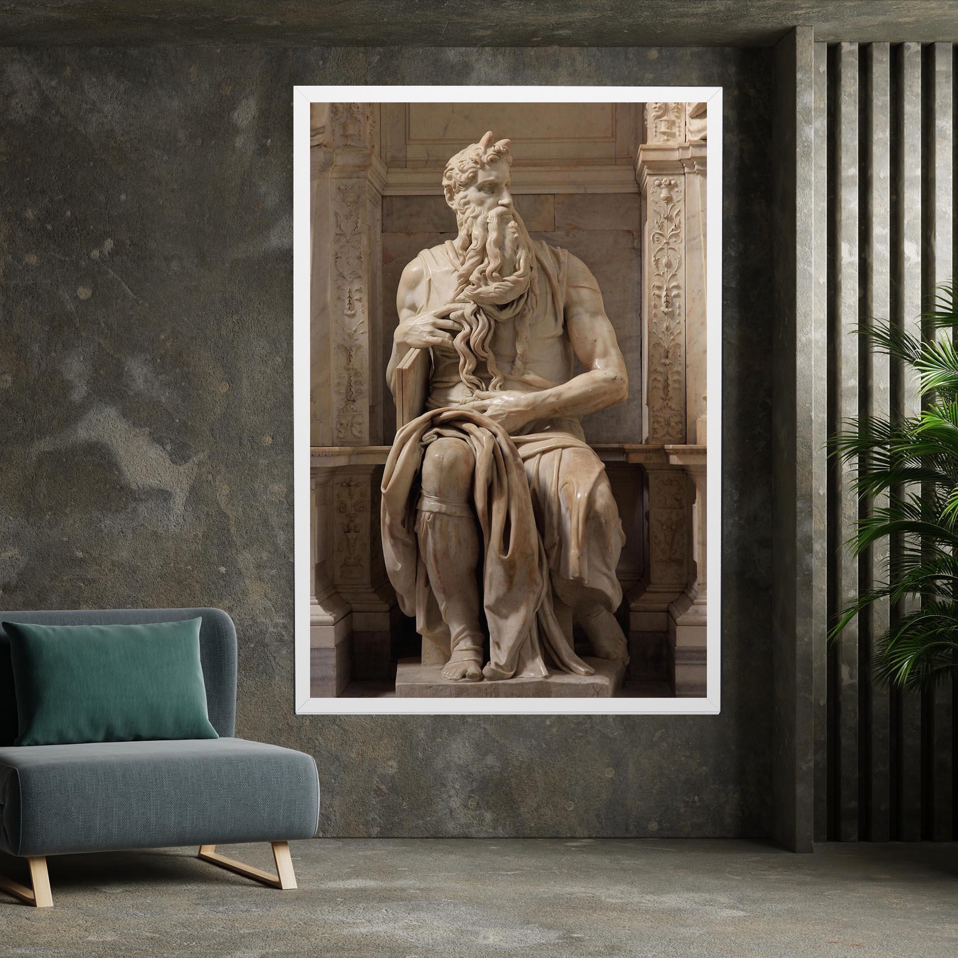 Vászonkép Statue Moses mockup 7
