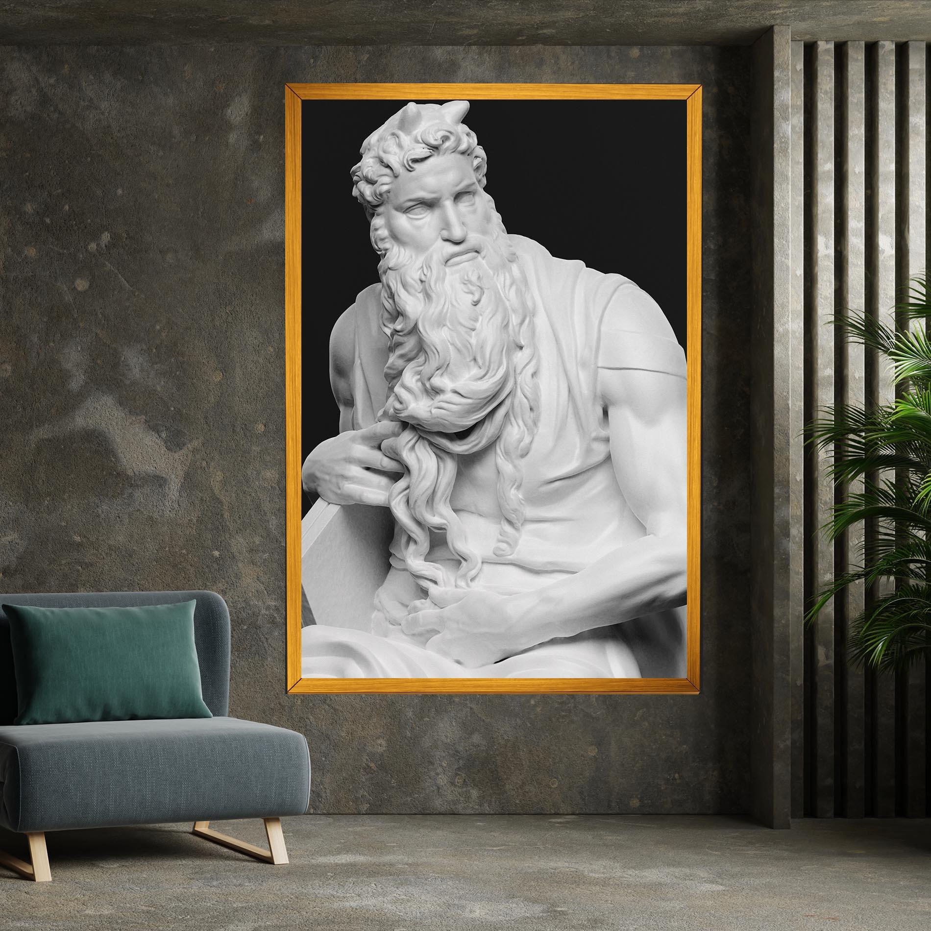 Vászonkép Moses Statue mockup 7