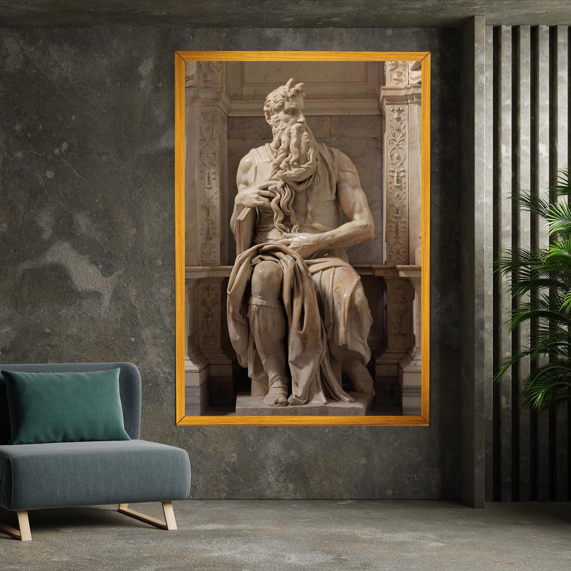 Vászonkép Statue Moses mockup 7