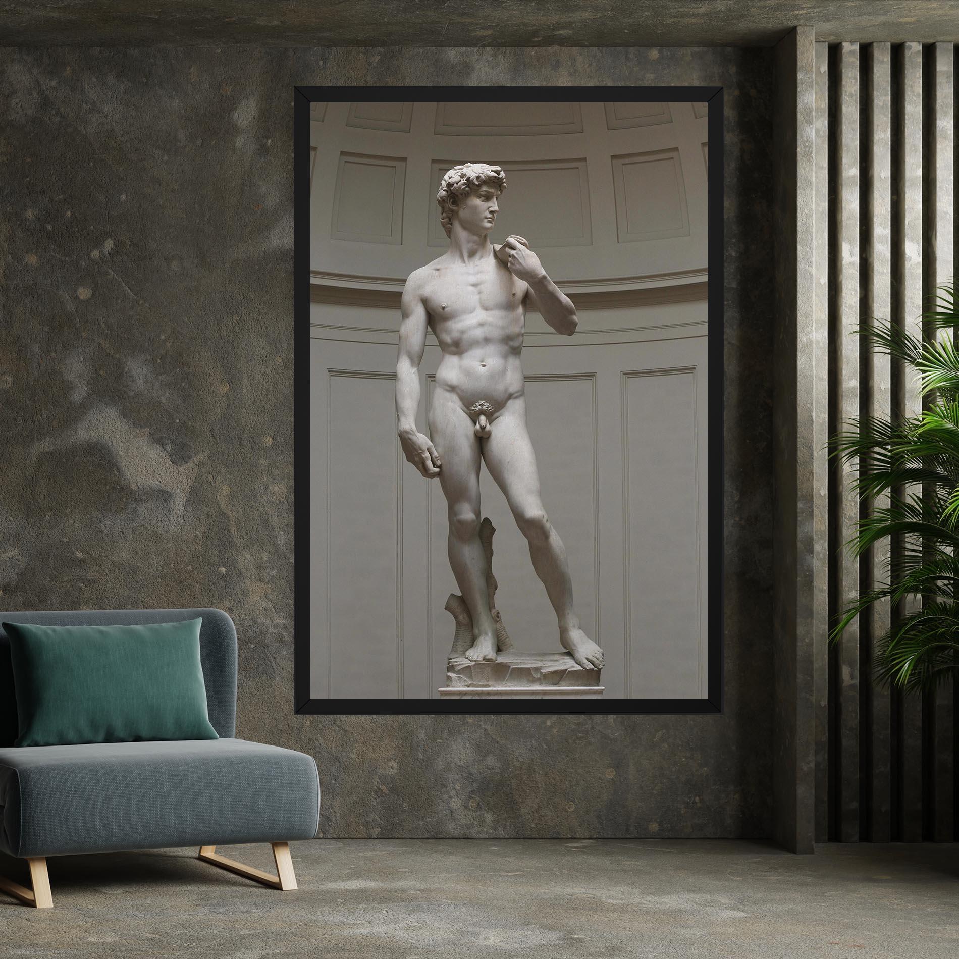 Vászonkép Michelangelo Statue mockup 7