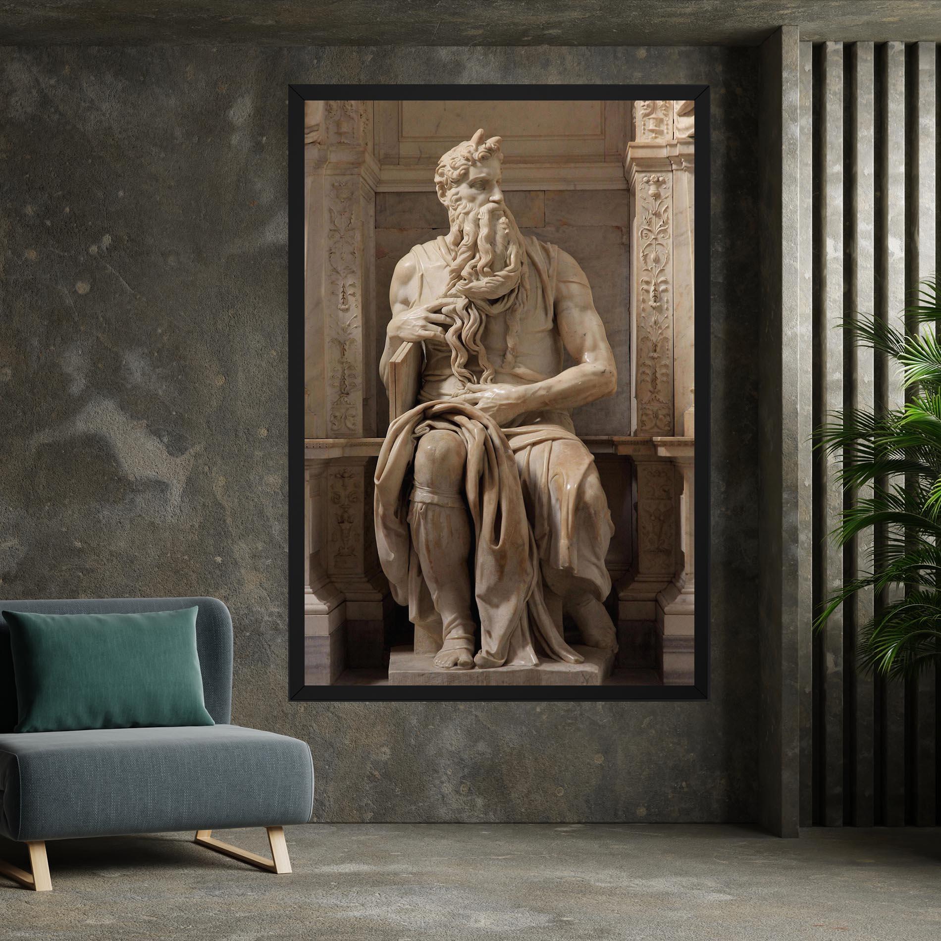 Vászonkép Statue Moses mockup 7