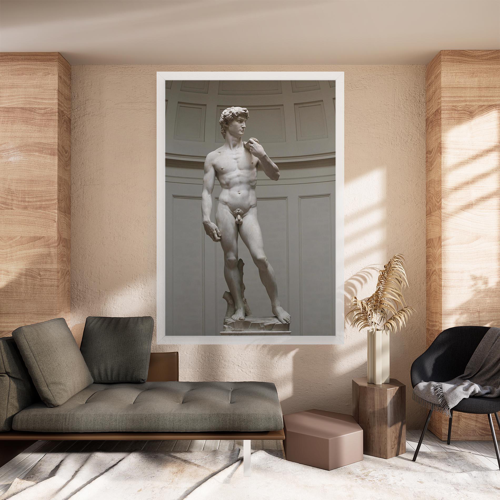Vászonkép Michelangelo Statue mockup 8