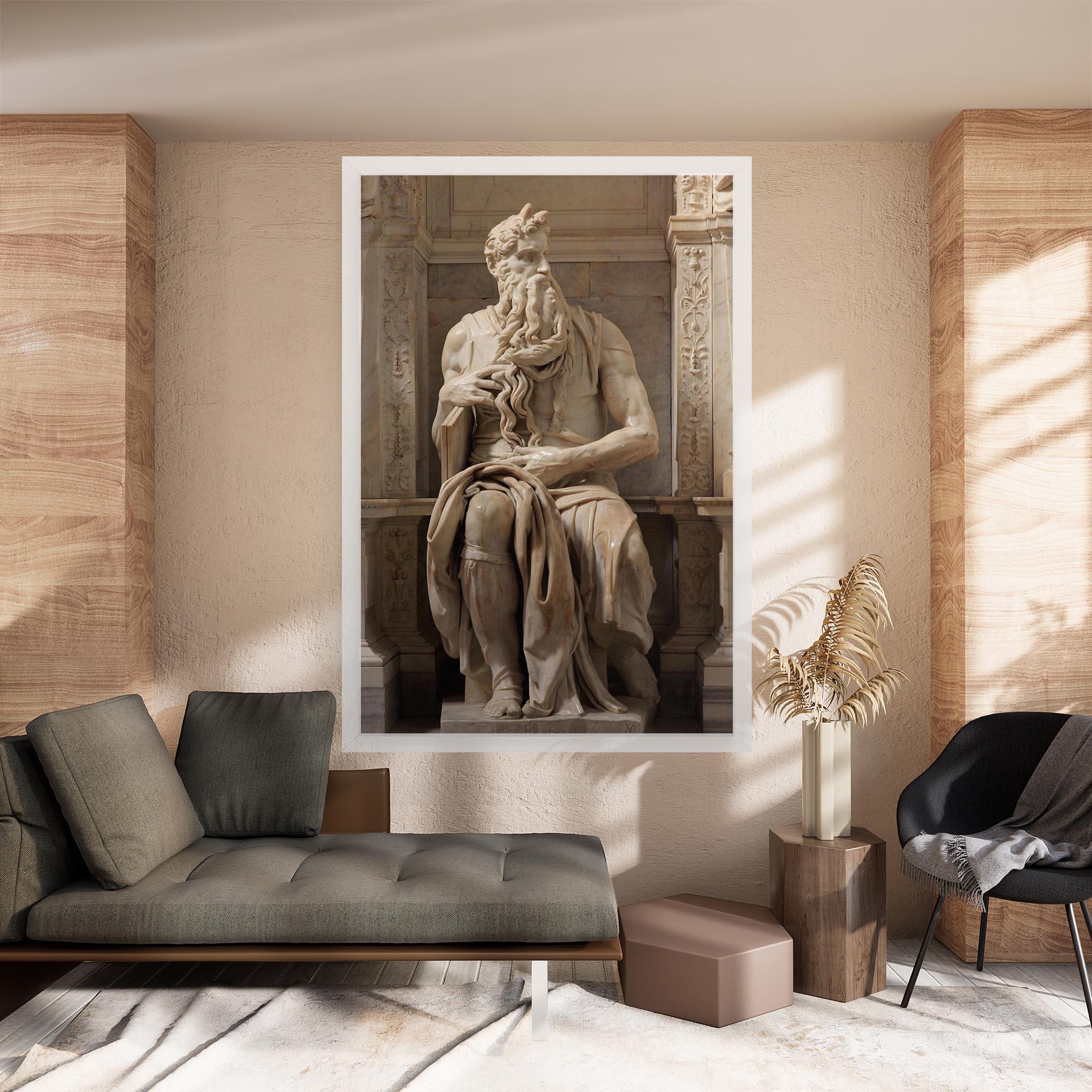Vászonkép Statue Moses mockup 8