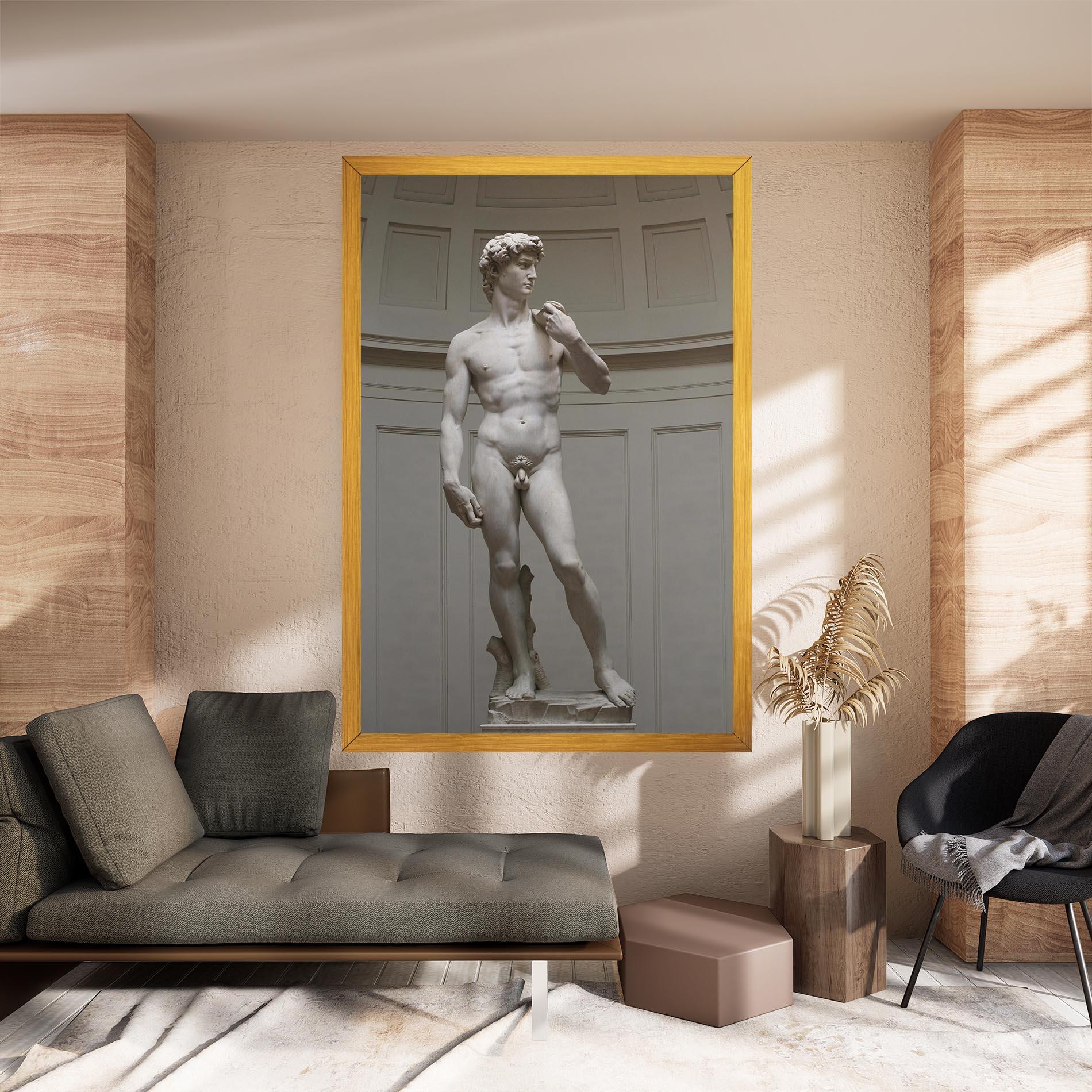 Vászonkép Michelangelo Statue mockup 8