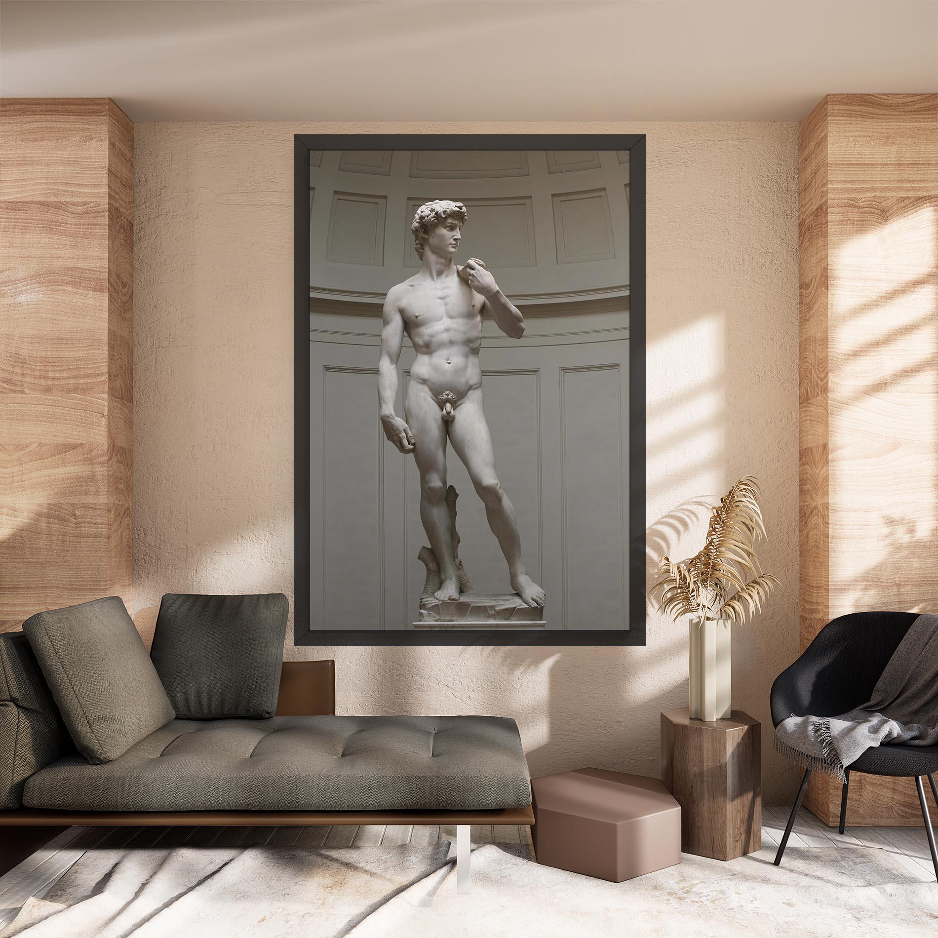 Vászonkép Michelangelo Statue mockup 8