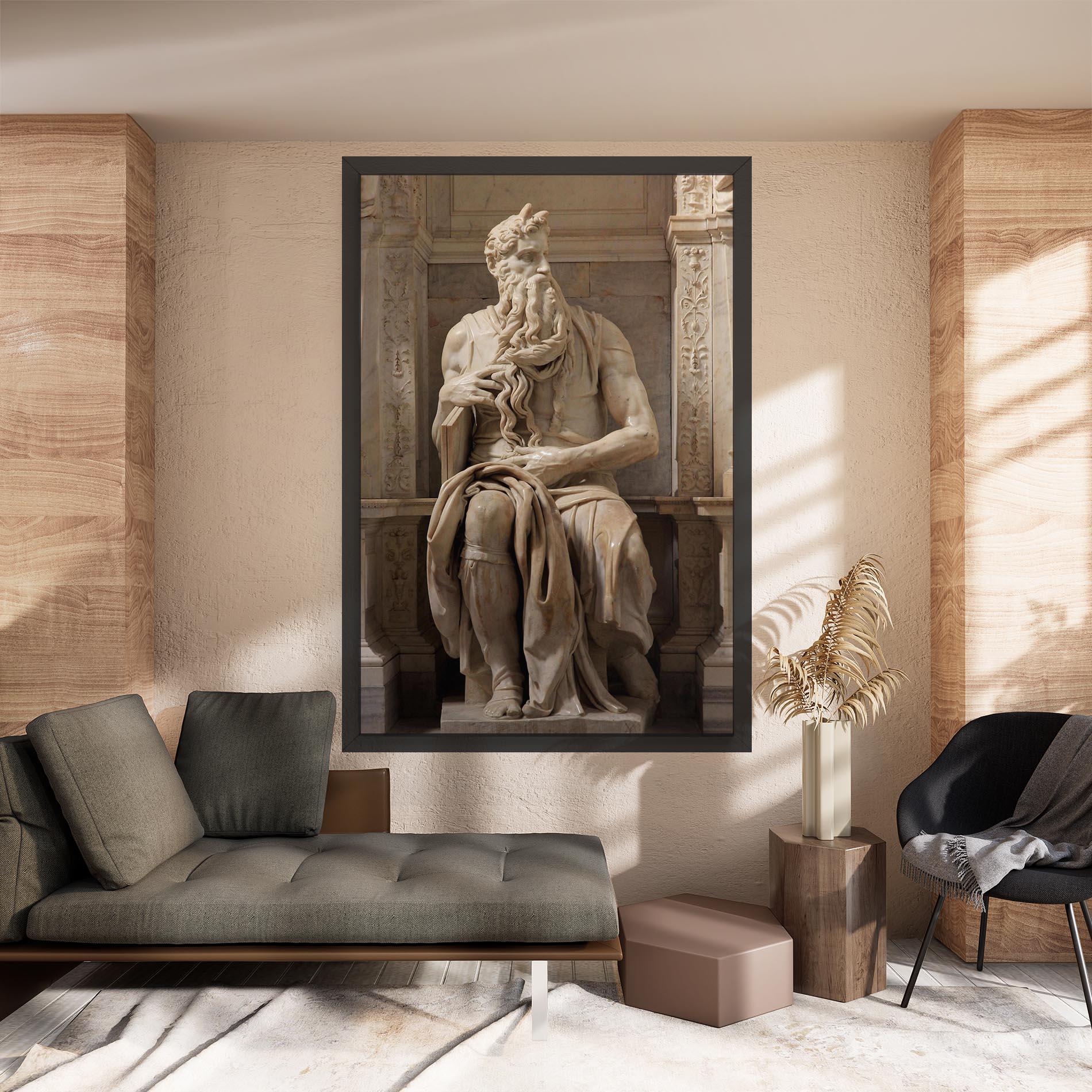 Vászonkép Statue Moses mockup 8