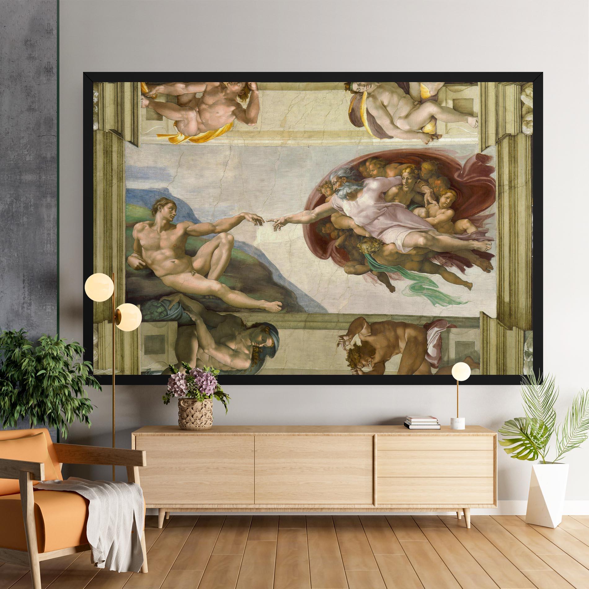 Vászonkép Creacion De Adam mockup 9
