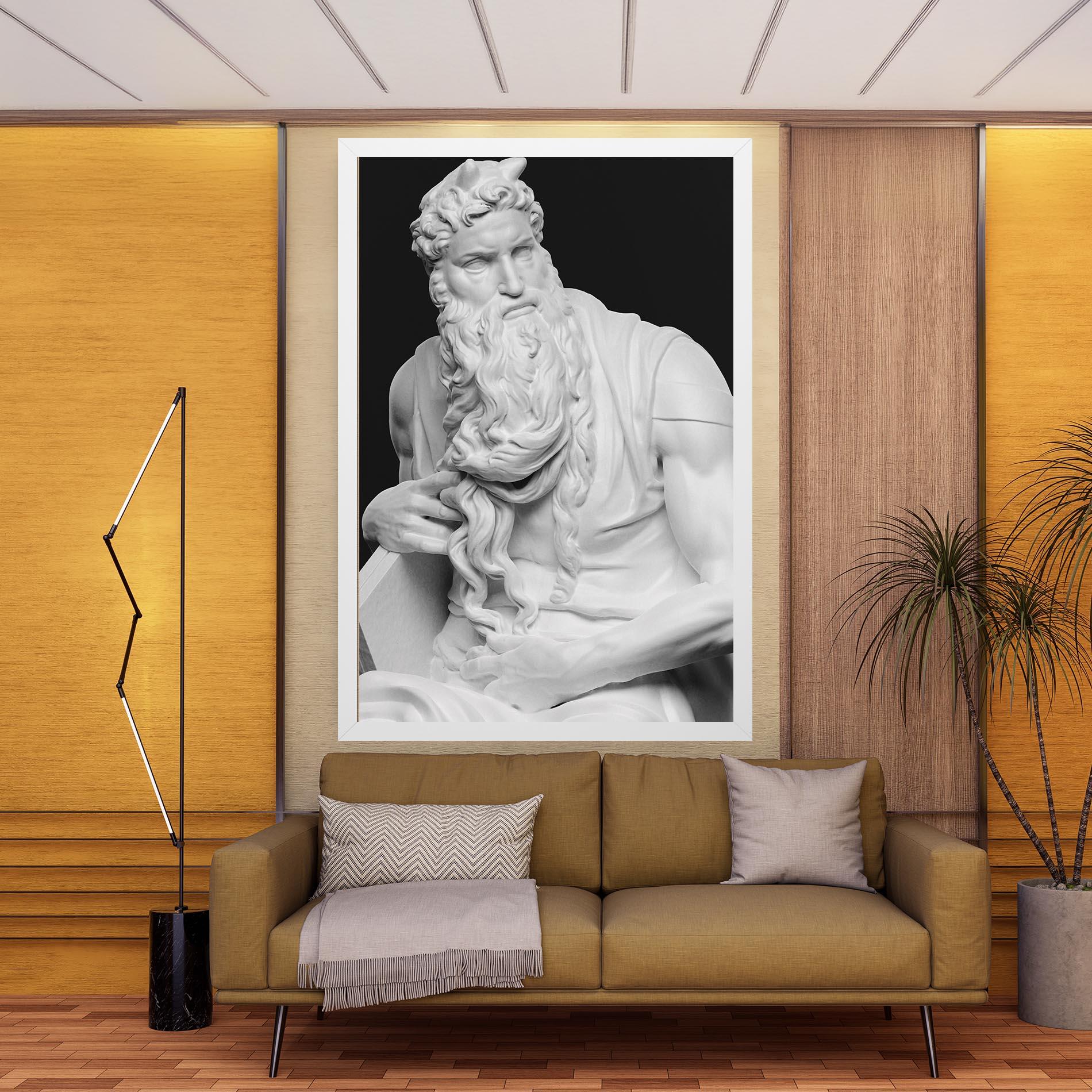 Vászonkép Moses Statue mockup 9