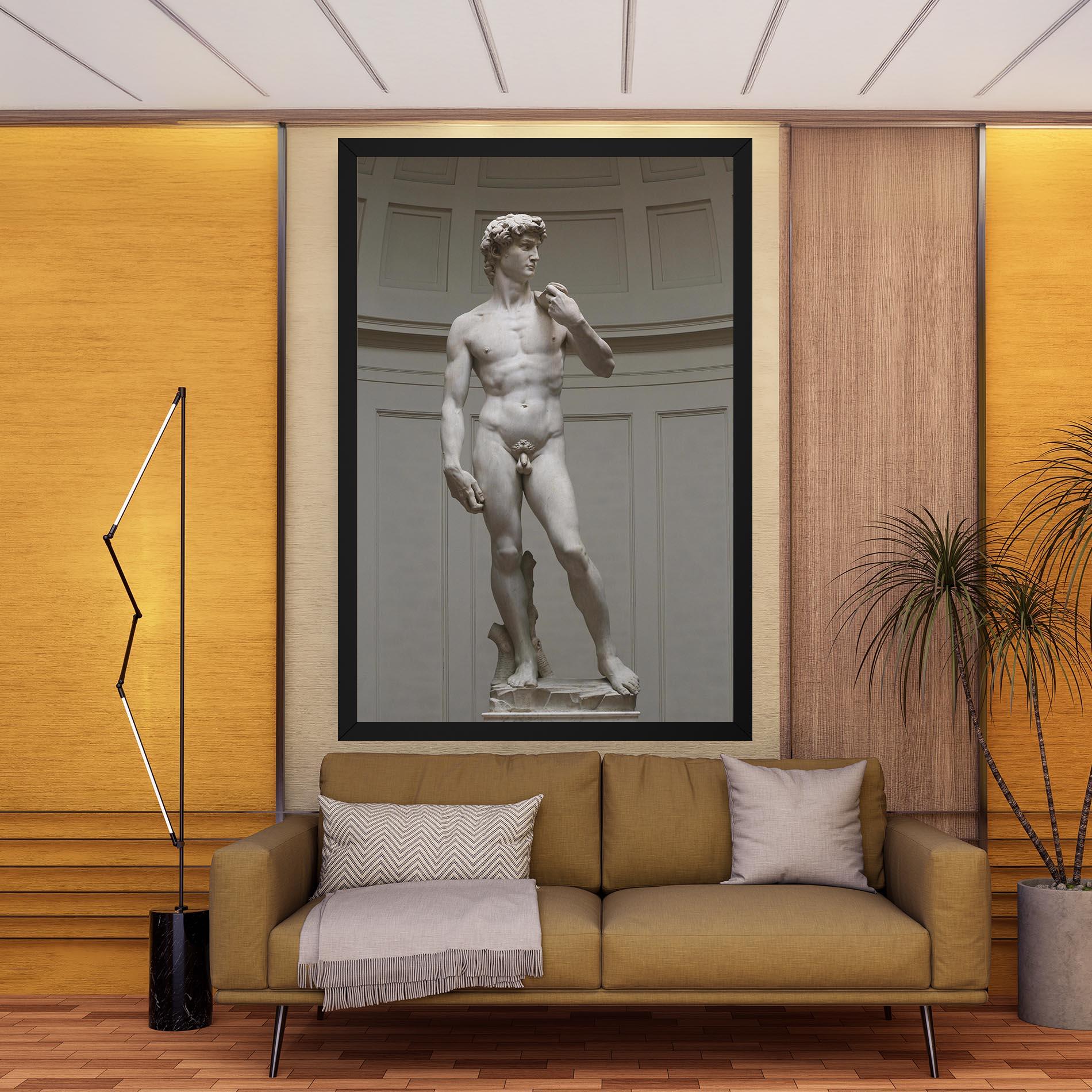 Vászonkép Michelangelo Statue mockup 9