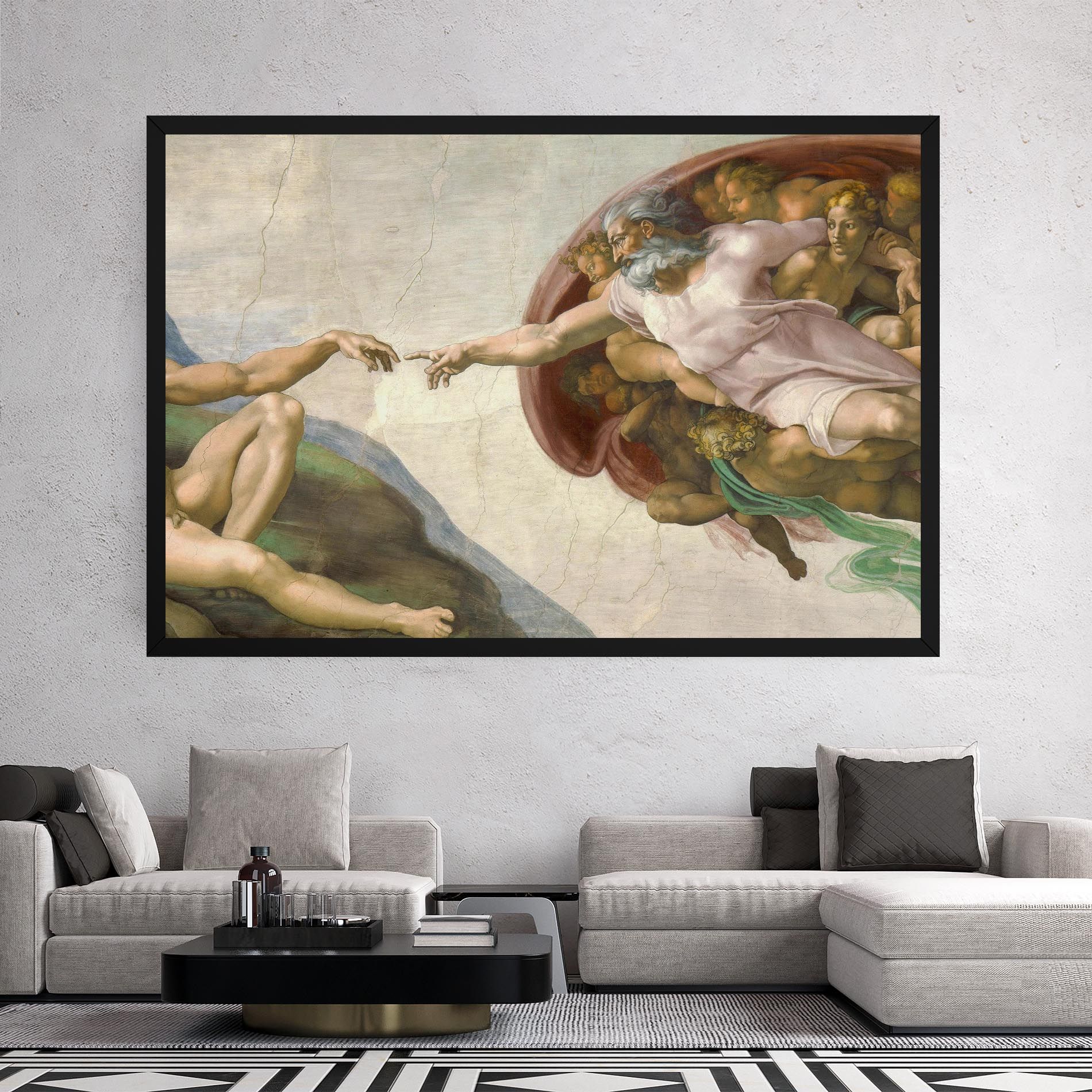 The Creation Of Adam mockup 2