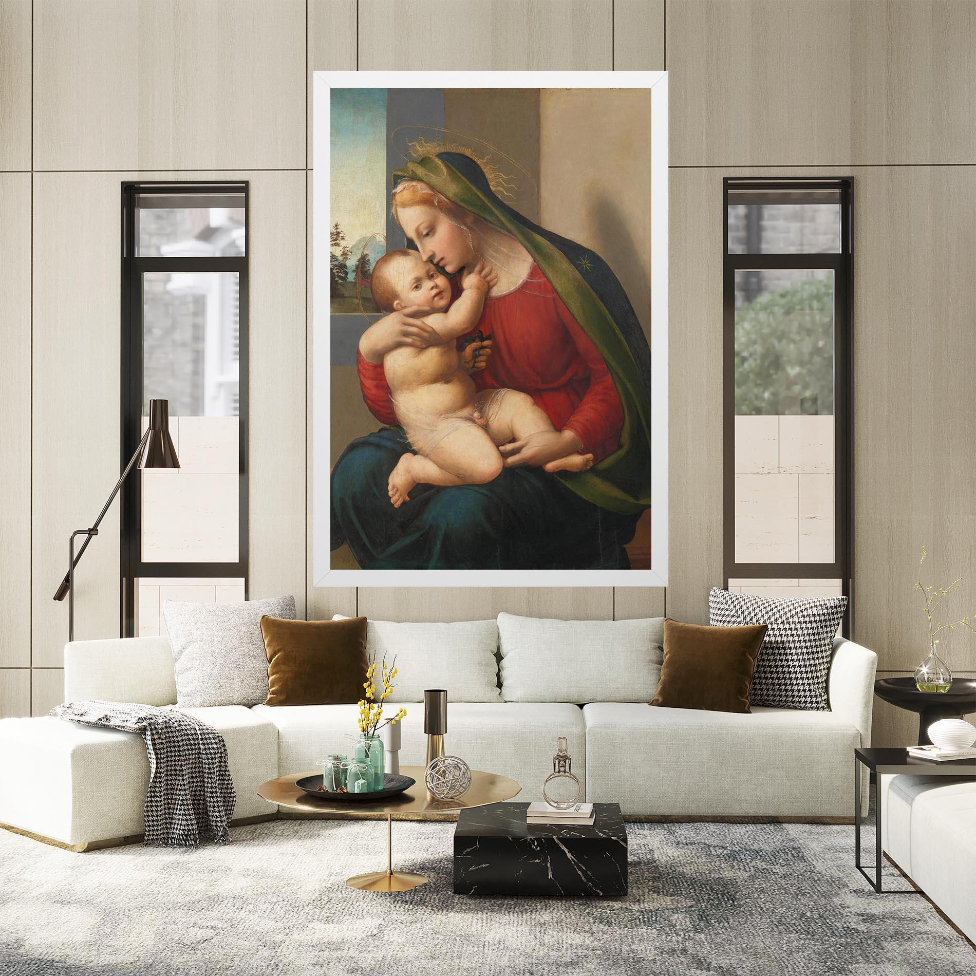 Vászonkép Madonna And Child mockup 2