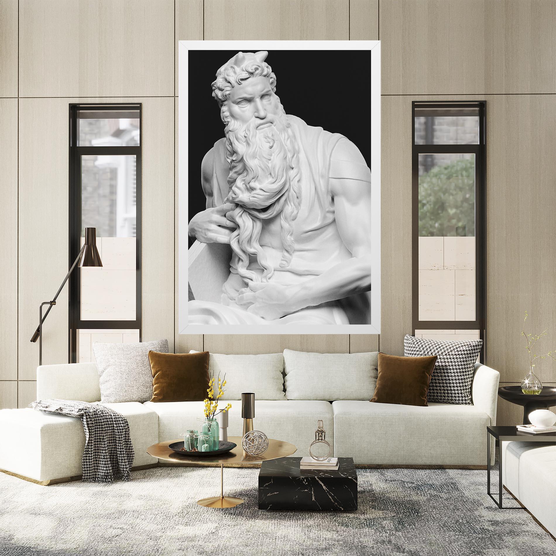 Vászonkép Moses Statue mockup 2