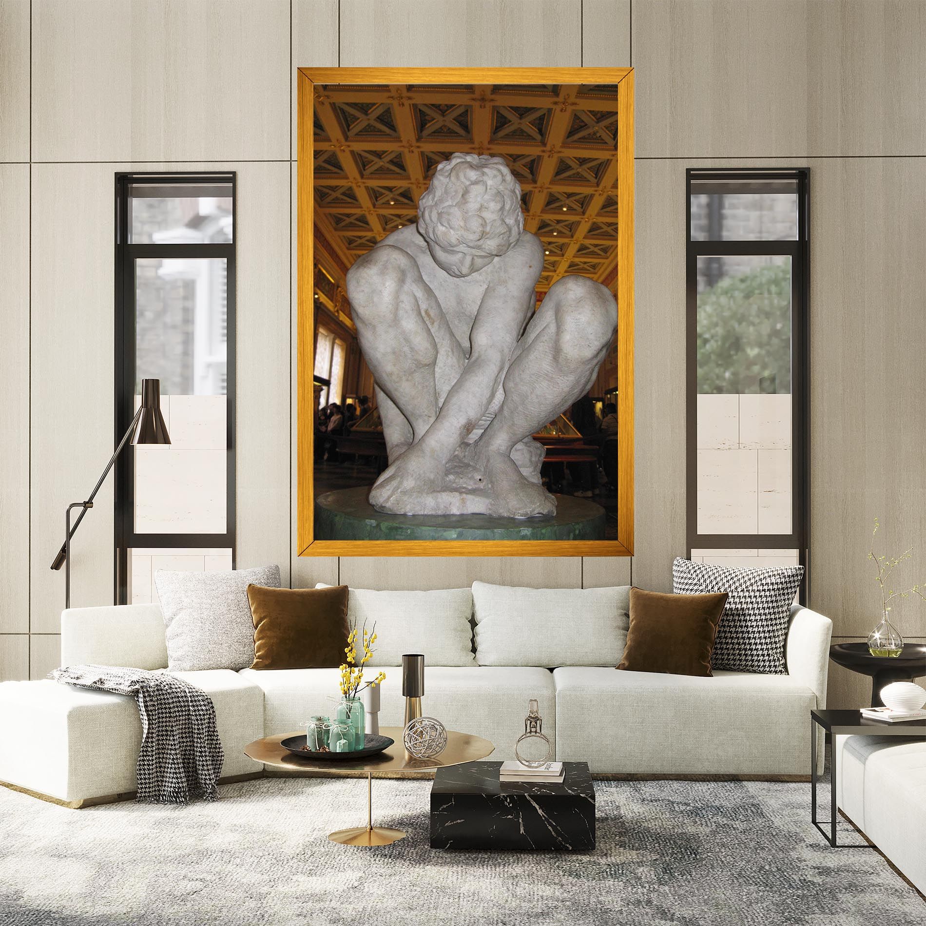 Crouching Boy mockup 2