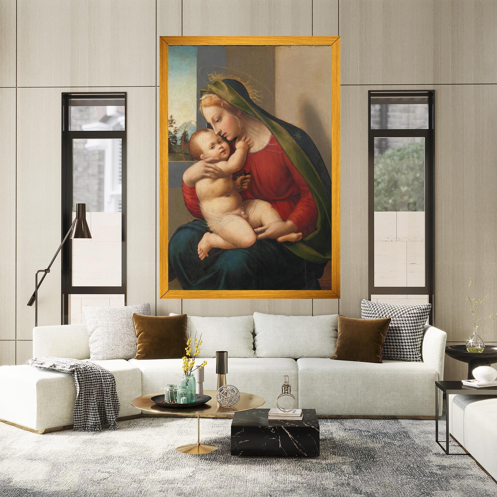 Vászonkép Madonna And Child mockup 2