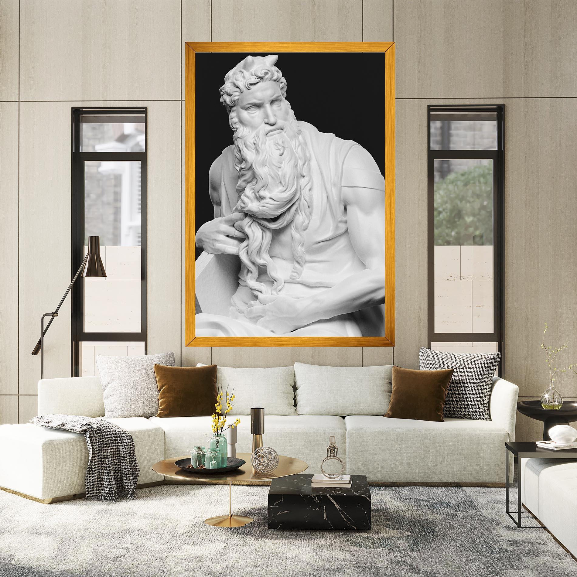 Vászonkép Moses Statue mockup 2
