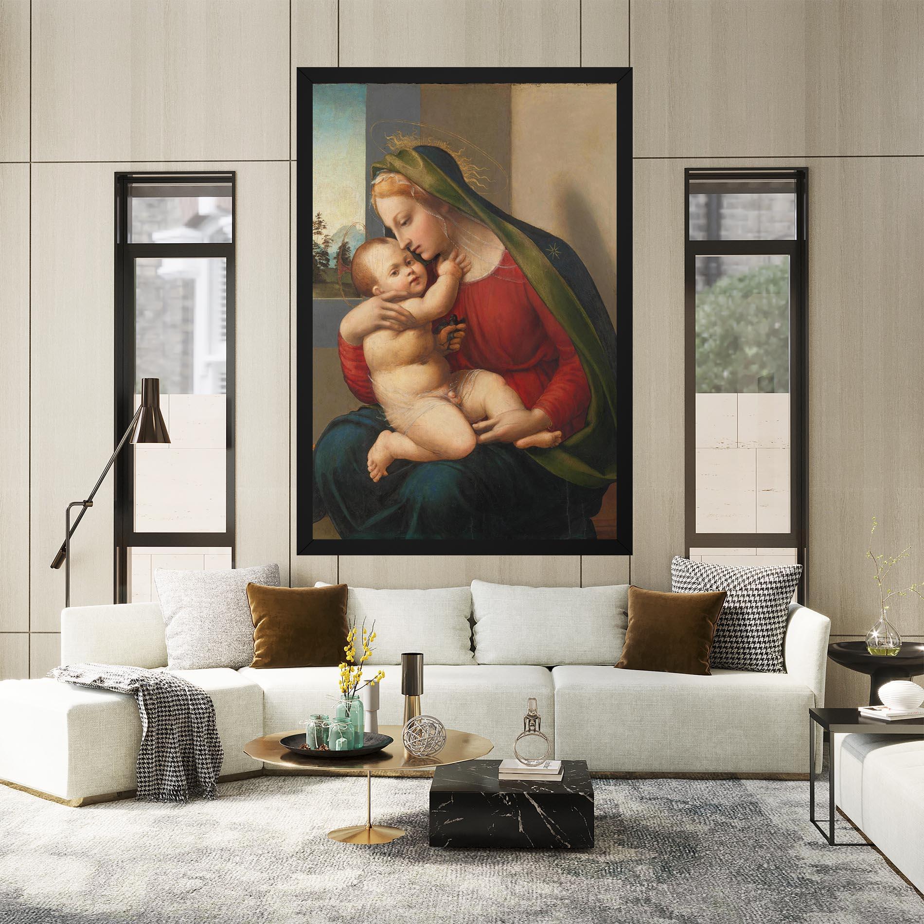 Vászonkép Madonna And Child mockup 2