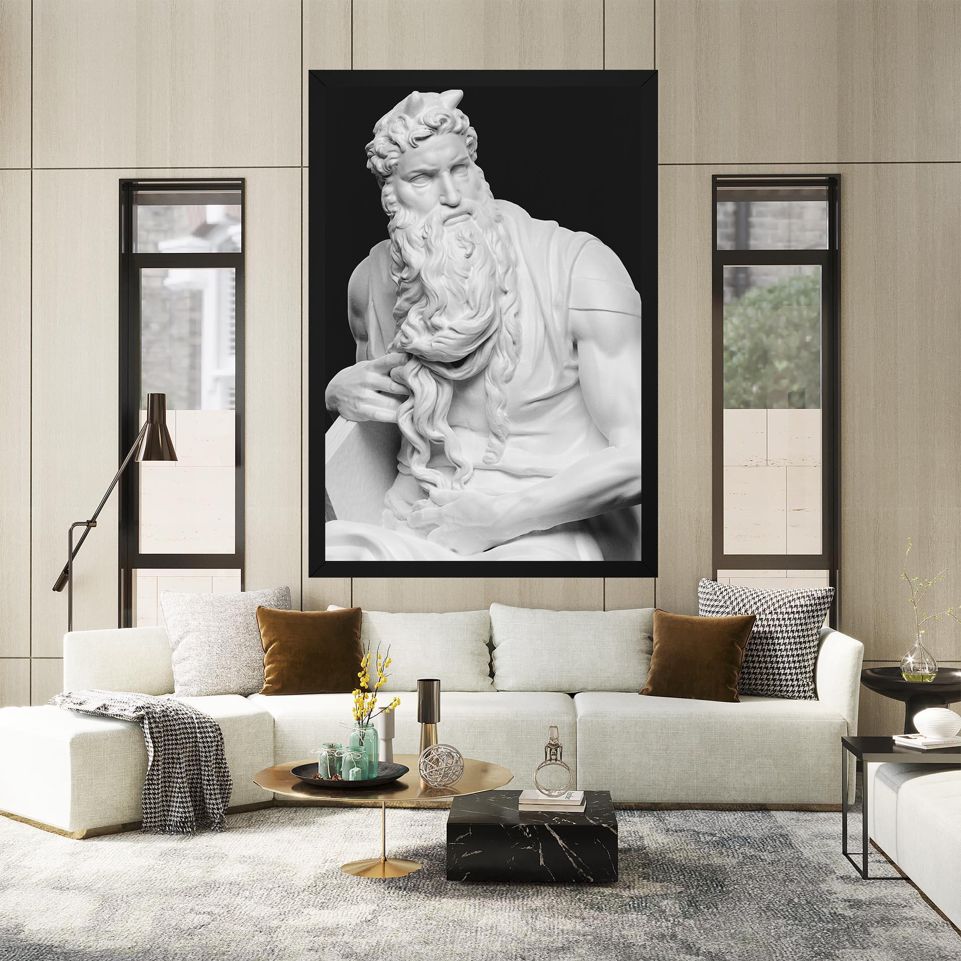 Vászonkép Moses Statue mockup 2