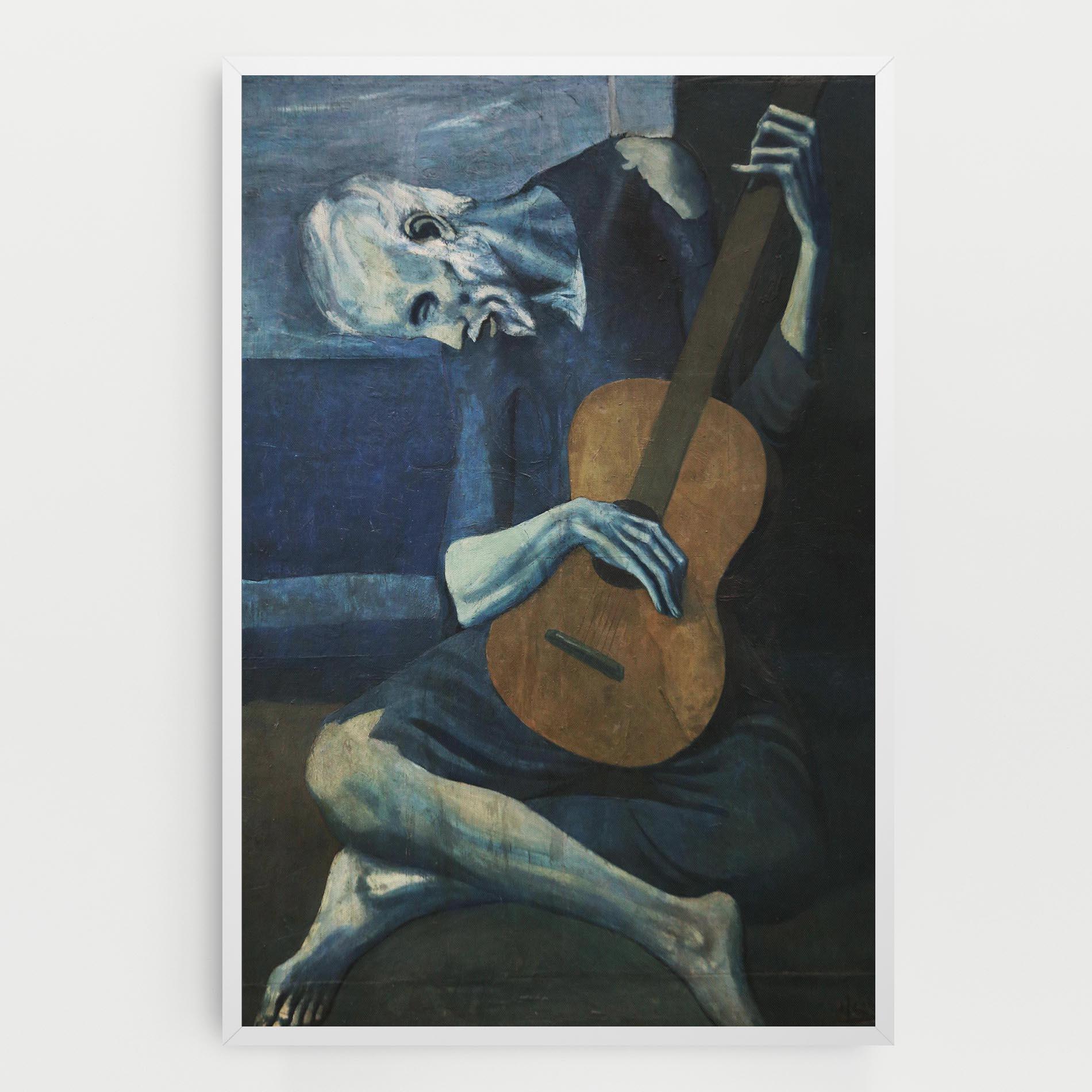 Vászonkép Old Guitarist mockup 0