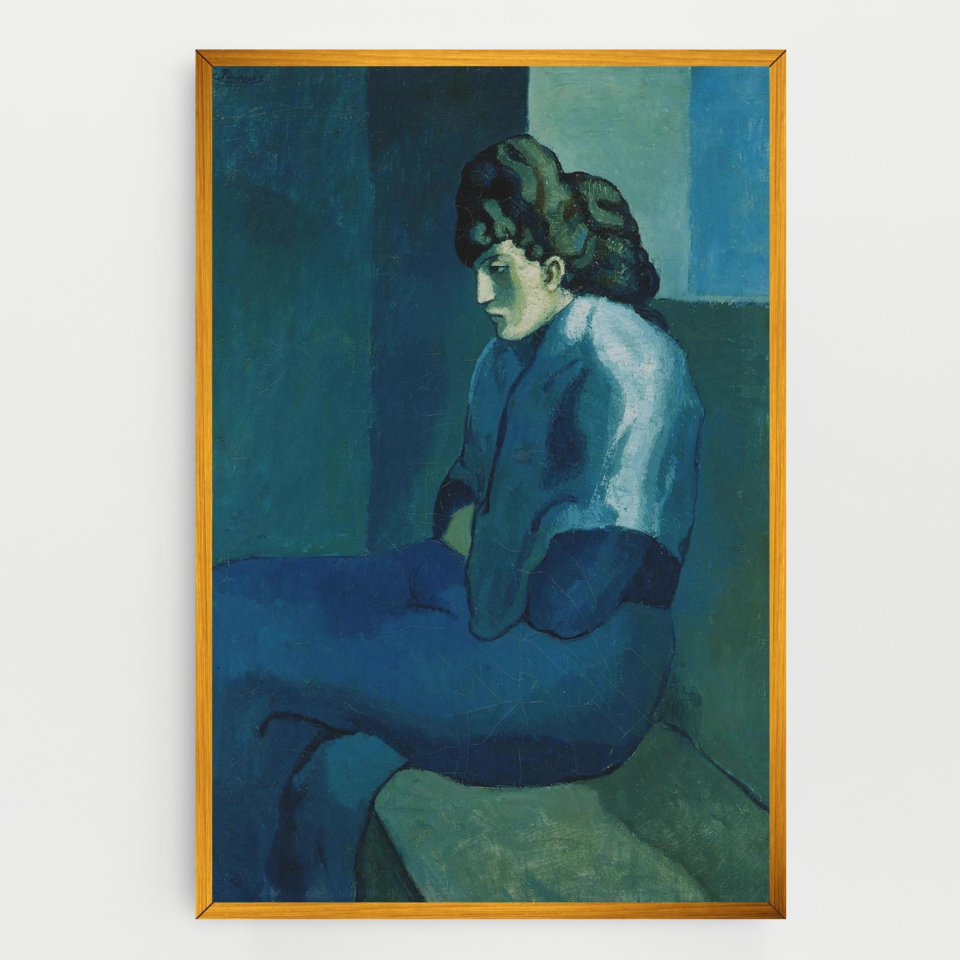 Vászonkép Femme Assise mockup 0