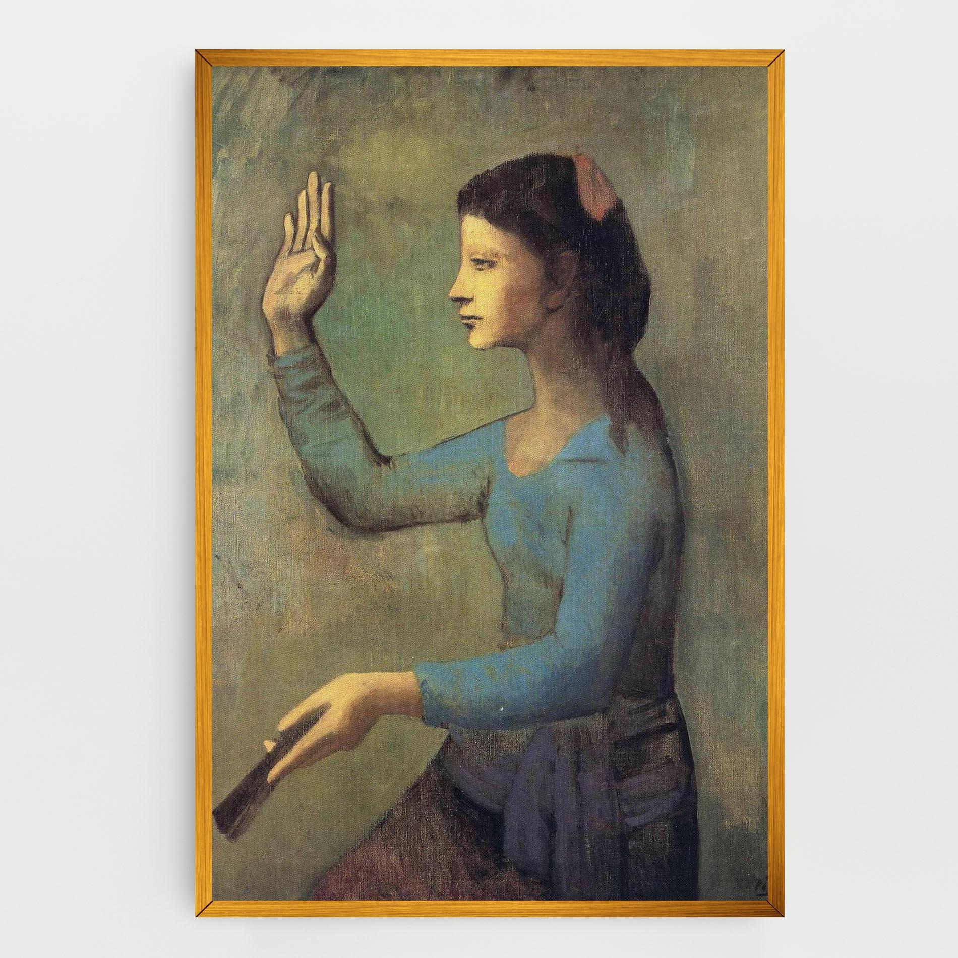 Vászonkép Lady With A Fan mockup 0